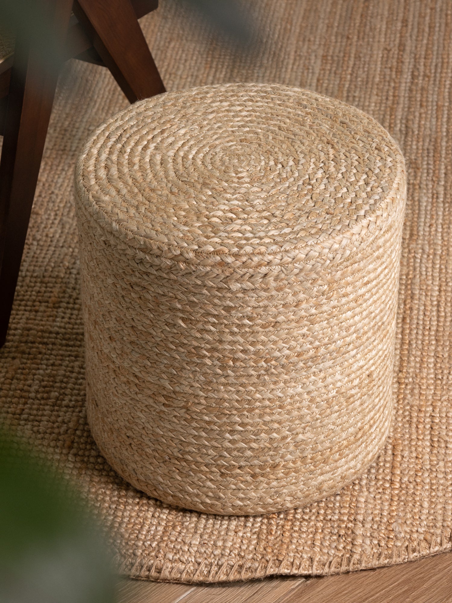 JUTZA JUTE PUF, 106234 NATURLIG GYLDEN