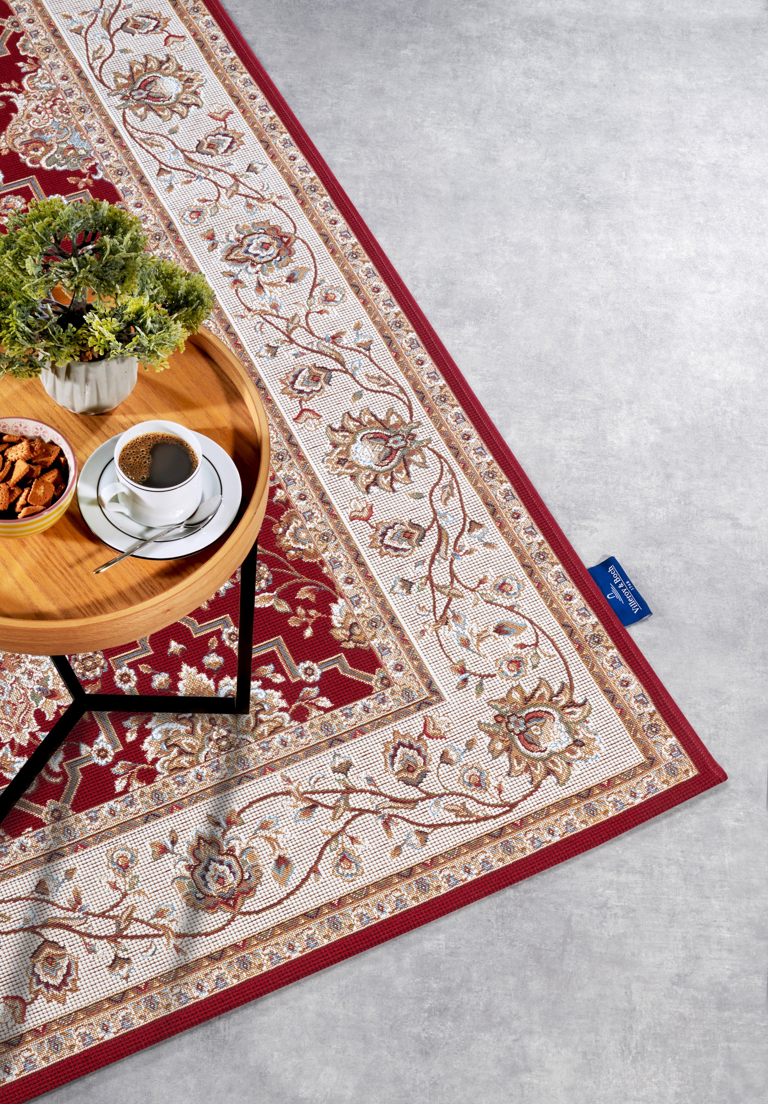 VILLEROY & BOCH 106057 - INDENDØRS OG UDENDØRS TÆPPE, PIERRE RØD-CREME