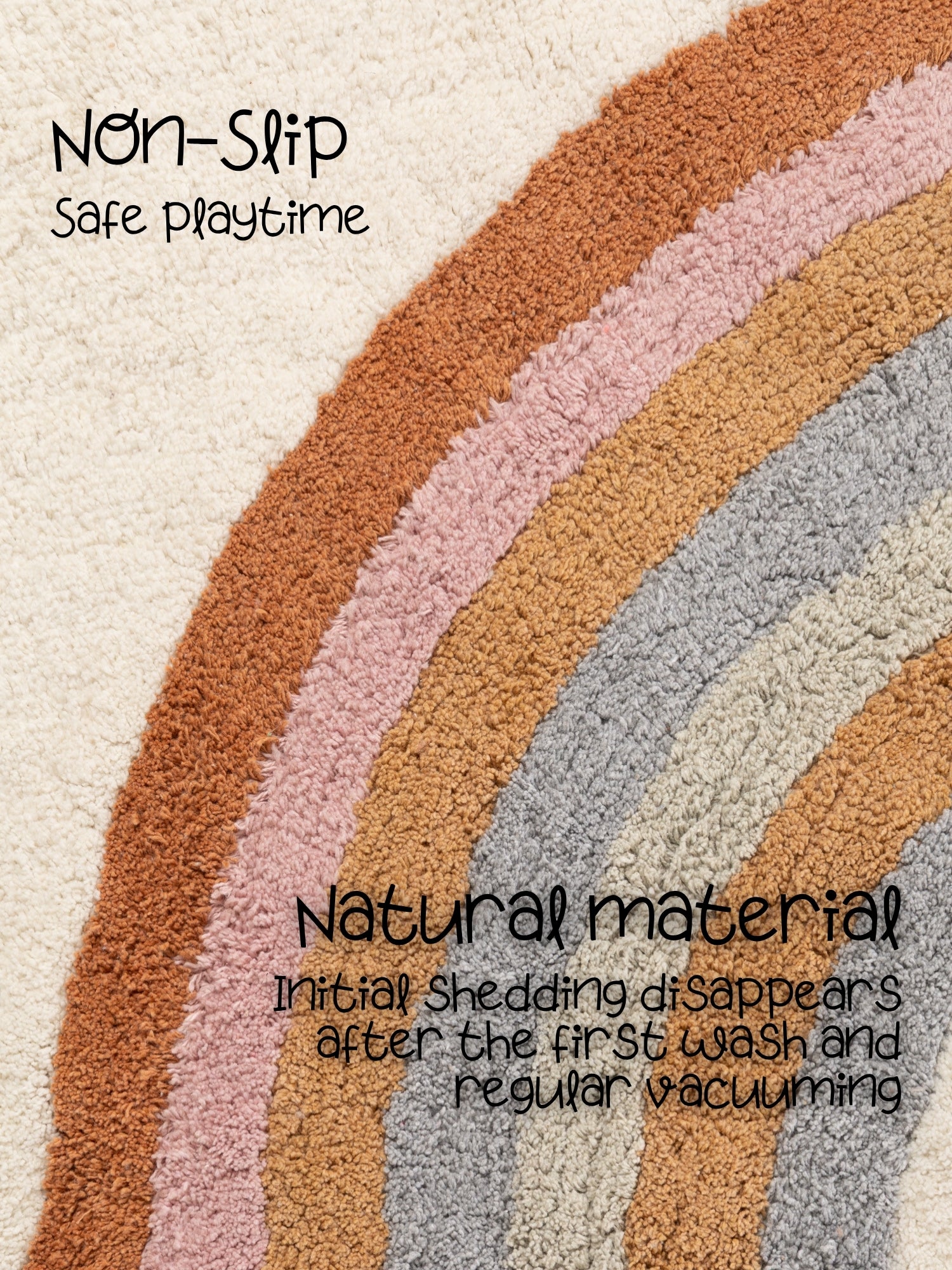 SNUGGLE BØRNETÆPPE, PETITE MELODIE CREME MULTI
