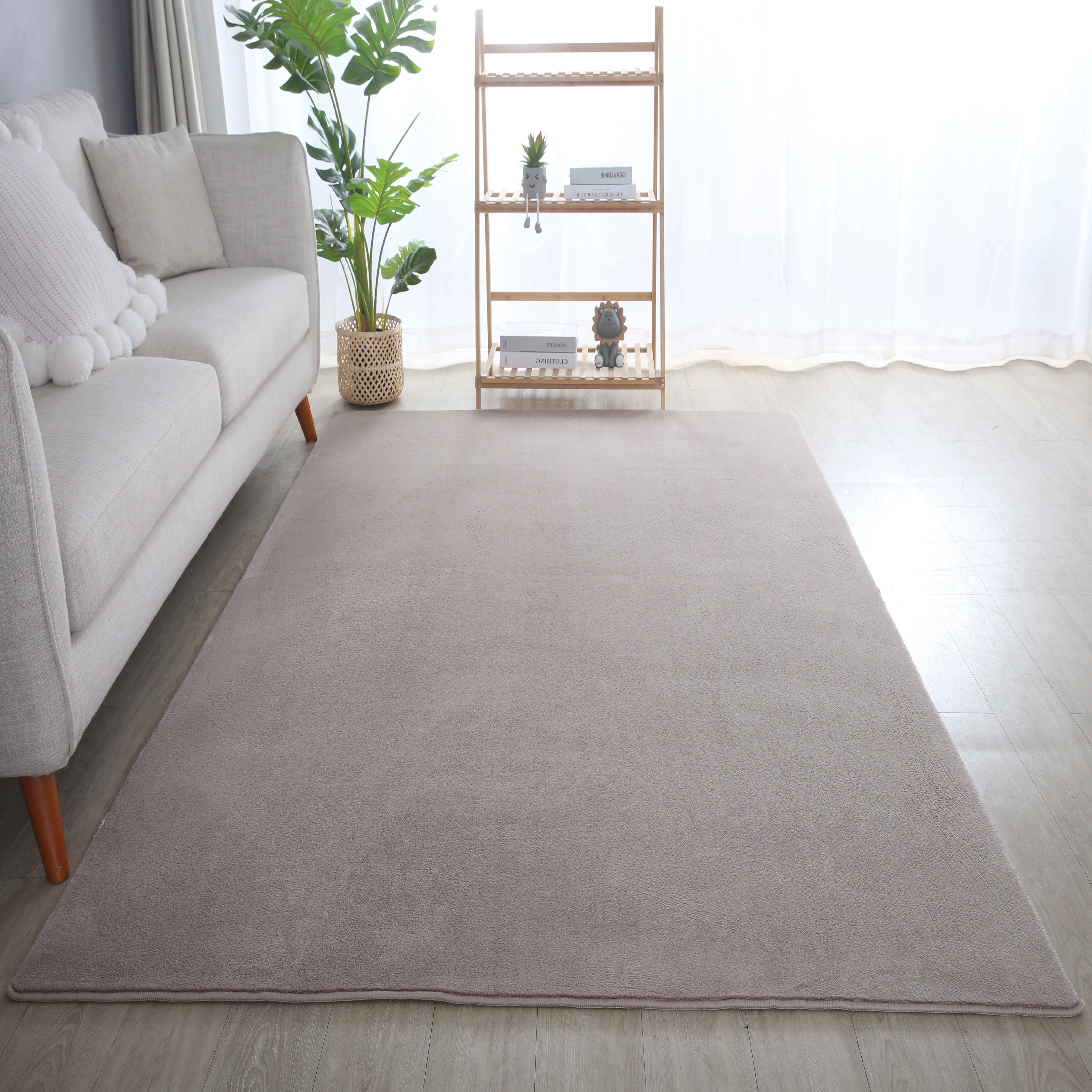 SKYLER ENSFARVET TÆPPE, 5400 BEIGE