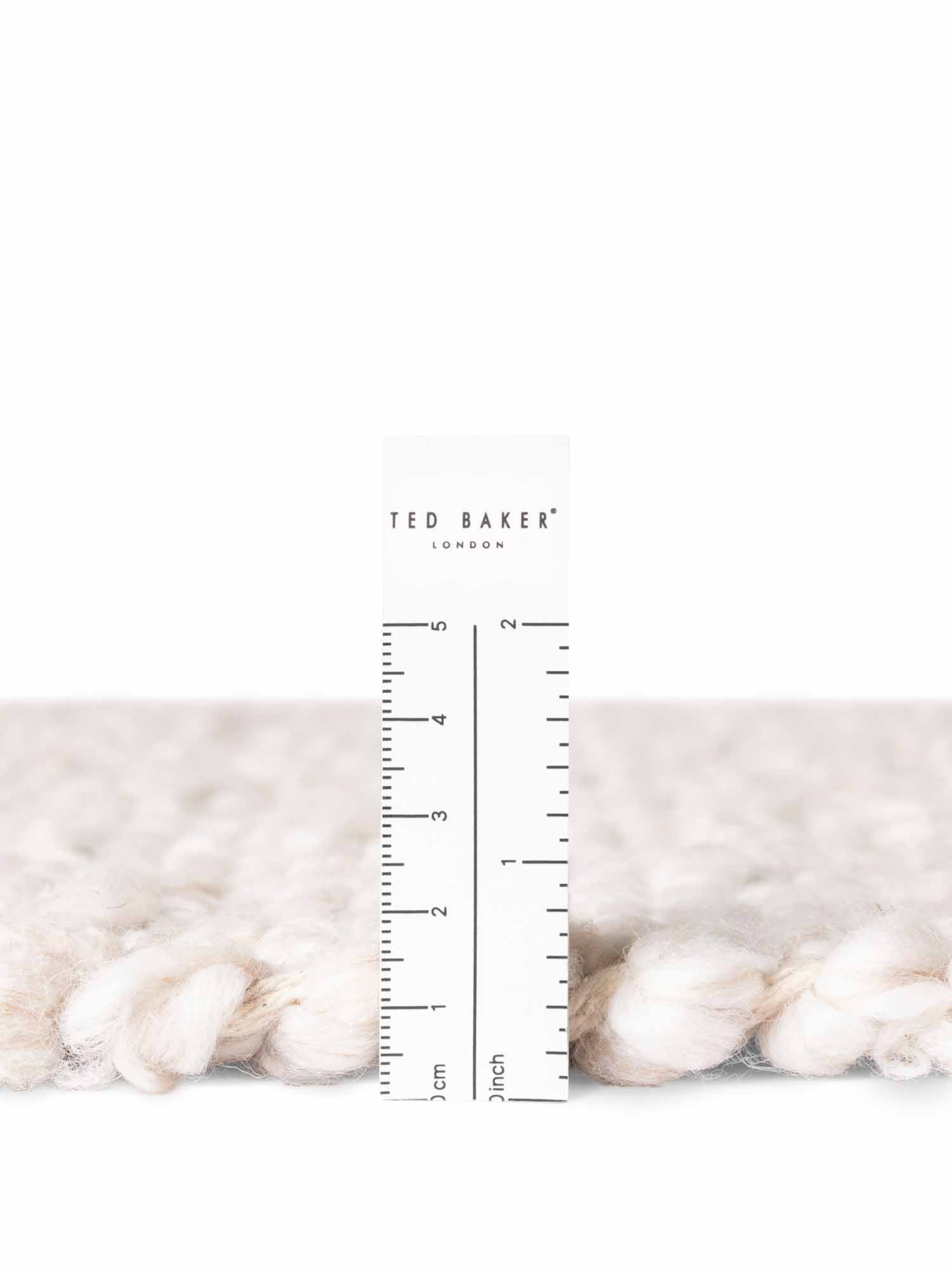 TED BAKER NOTTING HILL SOFT BOUCLE KORTLUVET TÆPPE, PORTOBELLO CREME