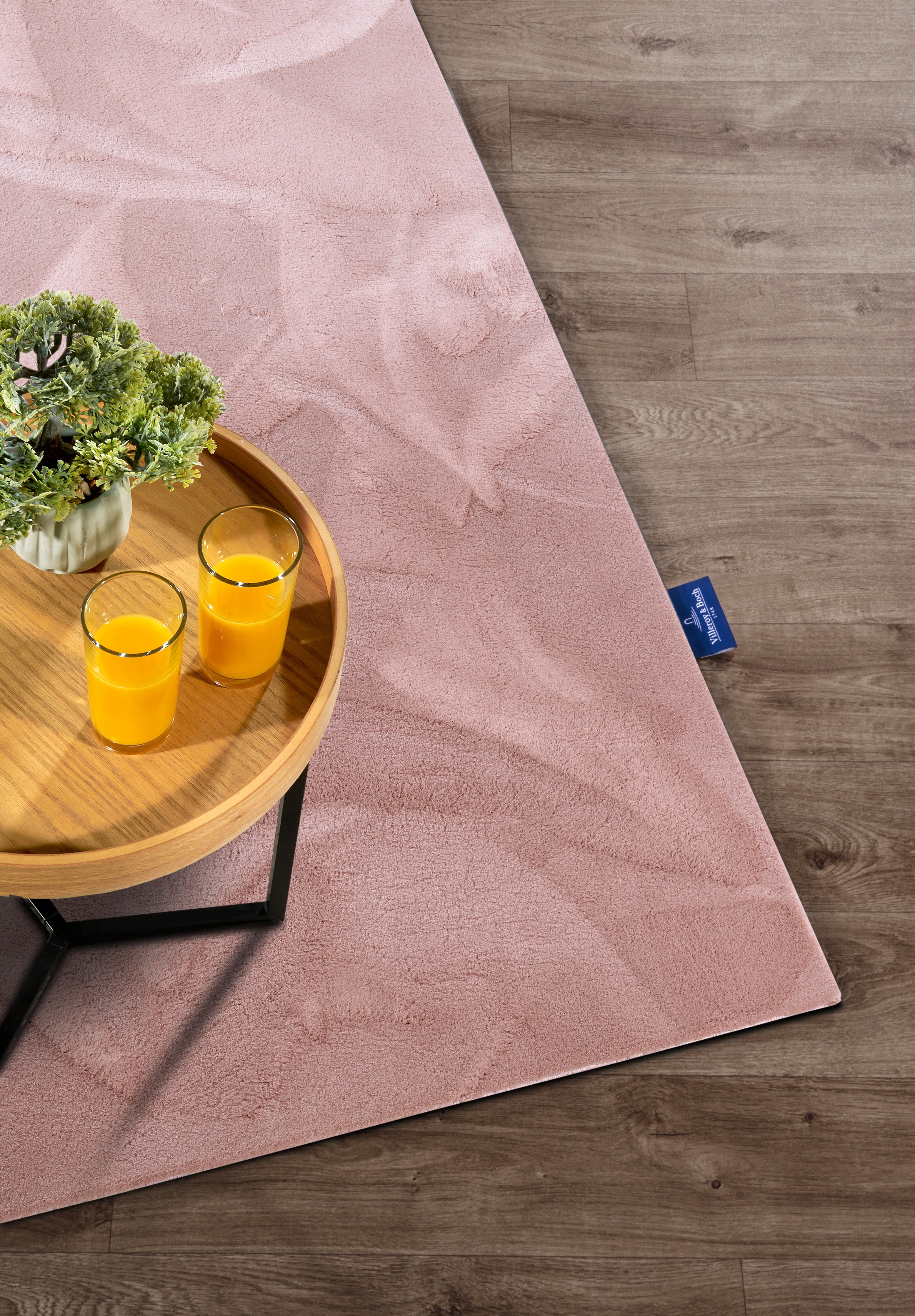 VILLEROY & BOCH 106161 HØJLUVET TÆPPE, LEON GAMMEL ROSA