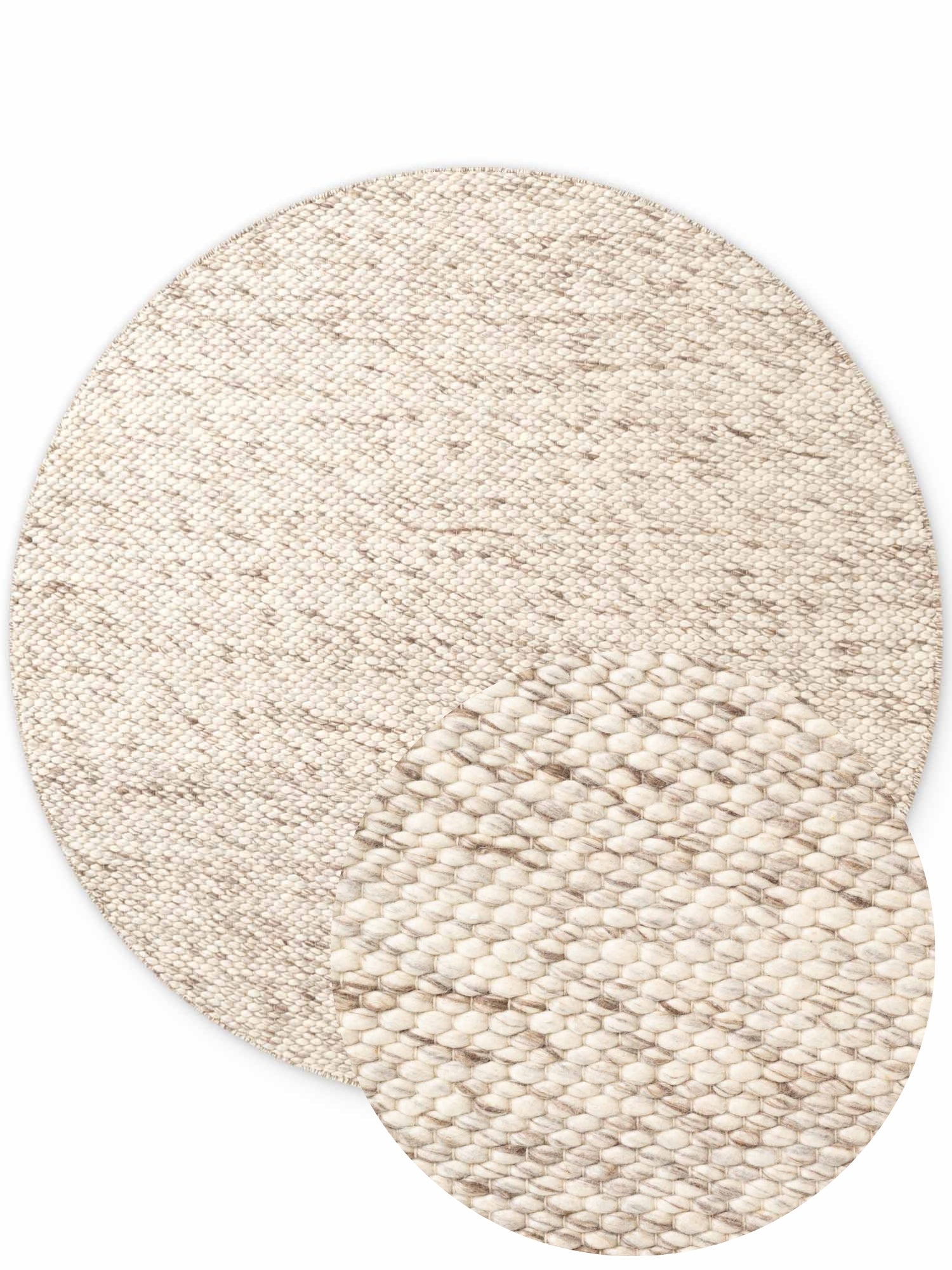 ELLE DECORATION LYON ULDTÆPPE, BEANS NATURLIG CREME BRUN