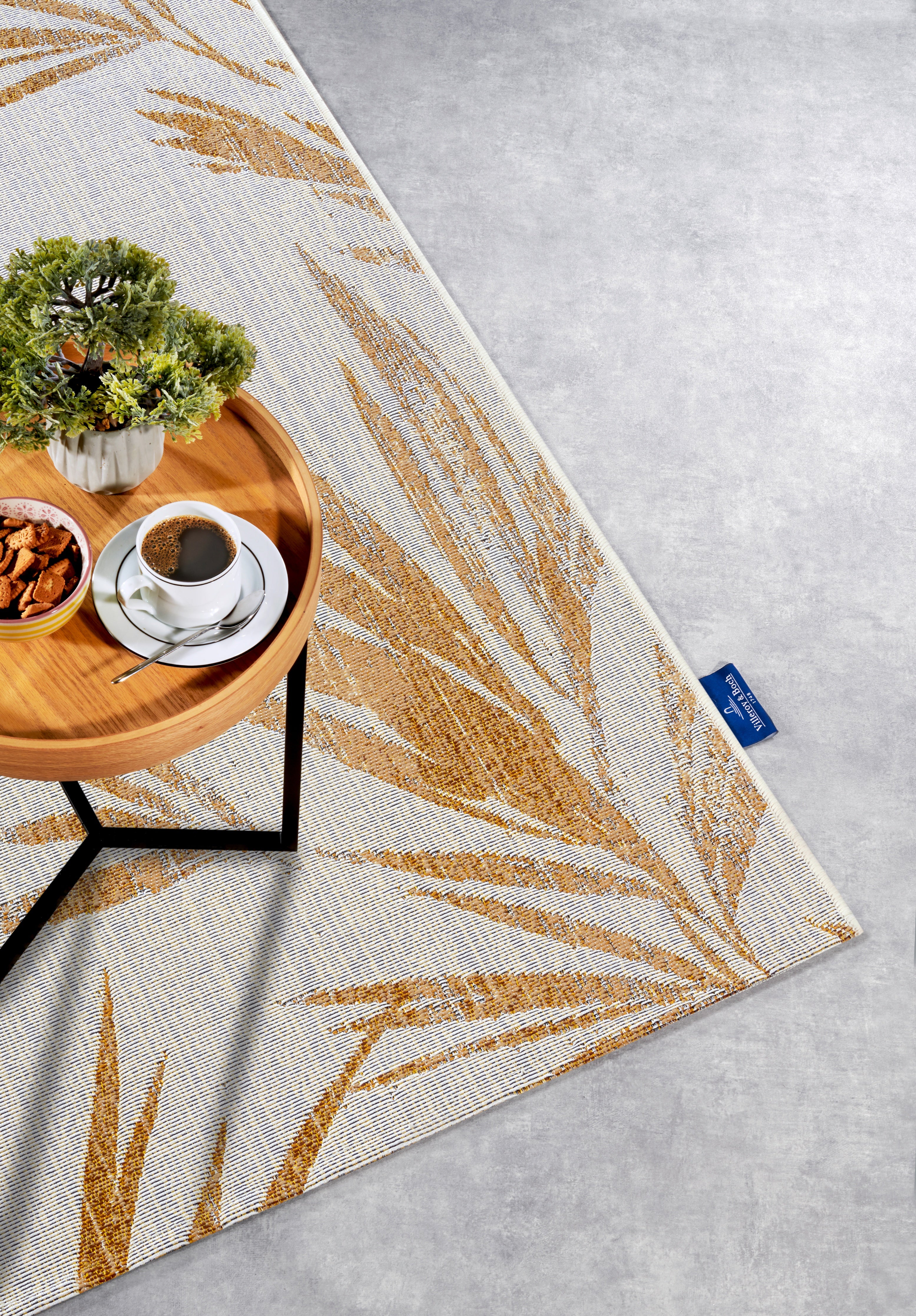 VILLEROY & BOCH 106062 - INDENDØRS OG UDENDØRS TÆPPE, CHARLES CREME-GULD