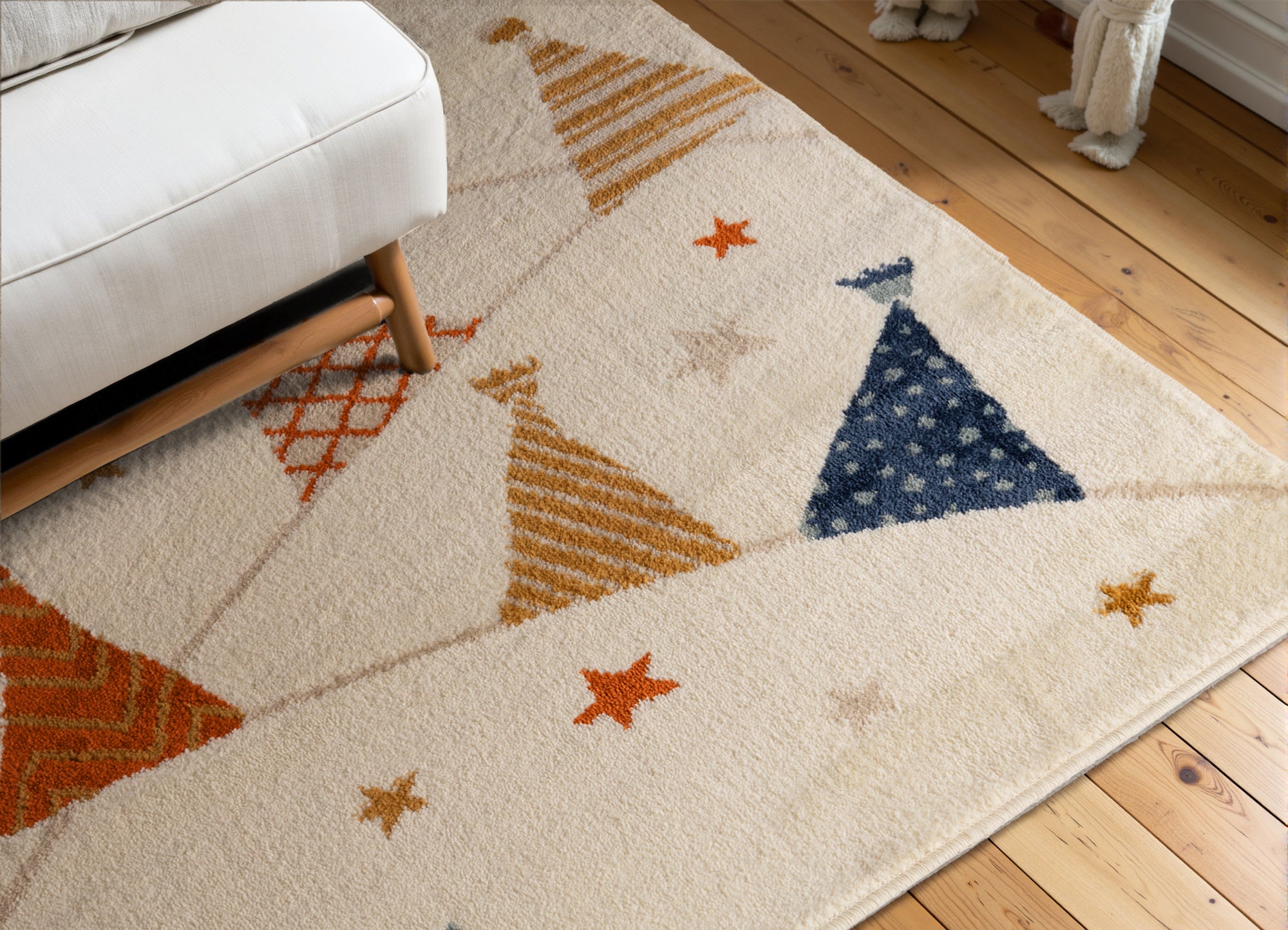 EVENTYR TÆPPE FLAG, CREME-FLERFARVET 106211