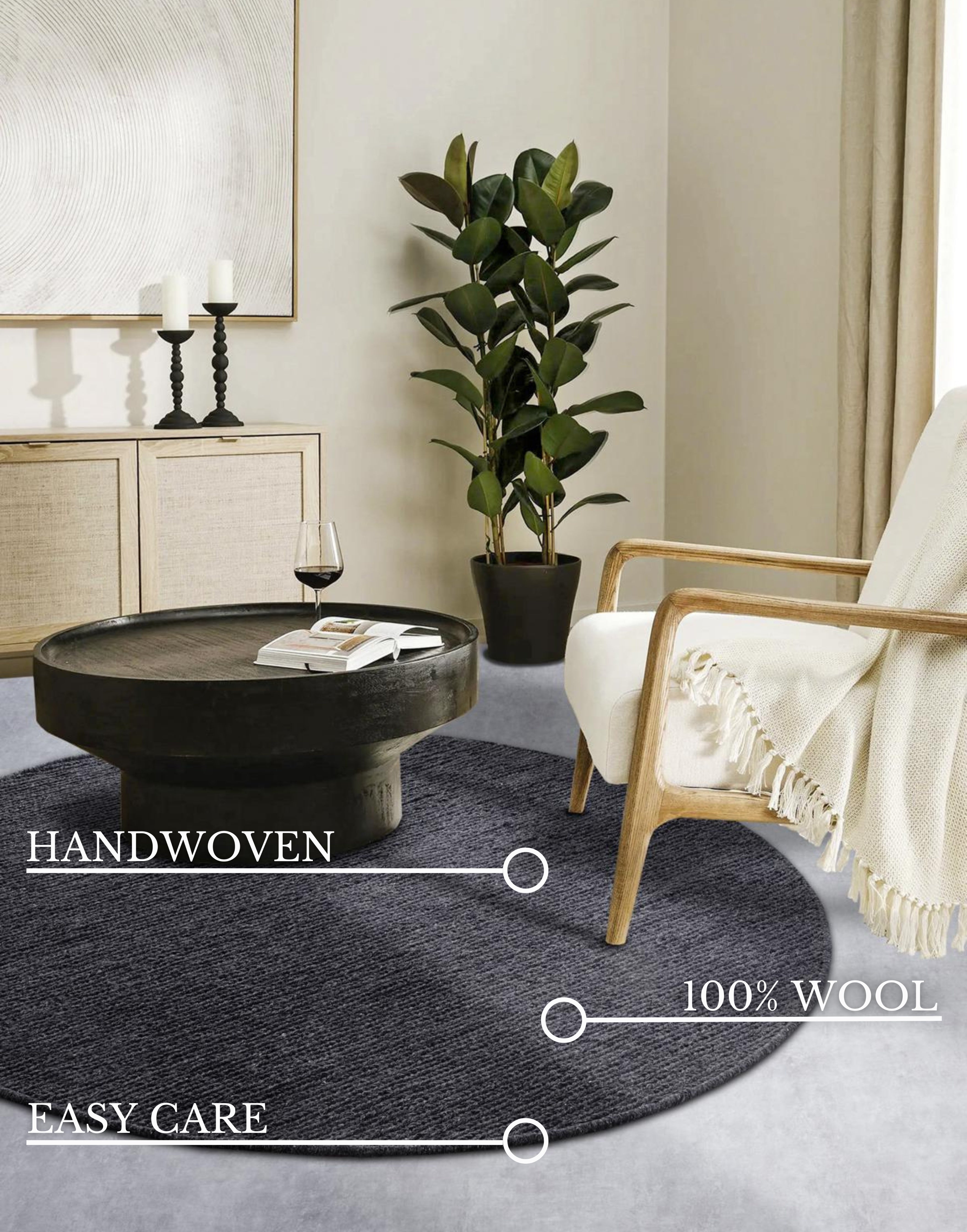 VILLEROY & BOCH 106051 ULD TÆPPE, FRANCOIS ANTRACIT