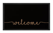 PRINTY MÅTTE WELCOME, ANTRACIT-BEIGE 103796