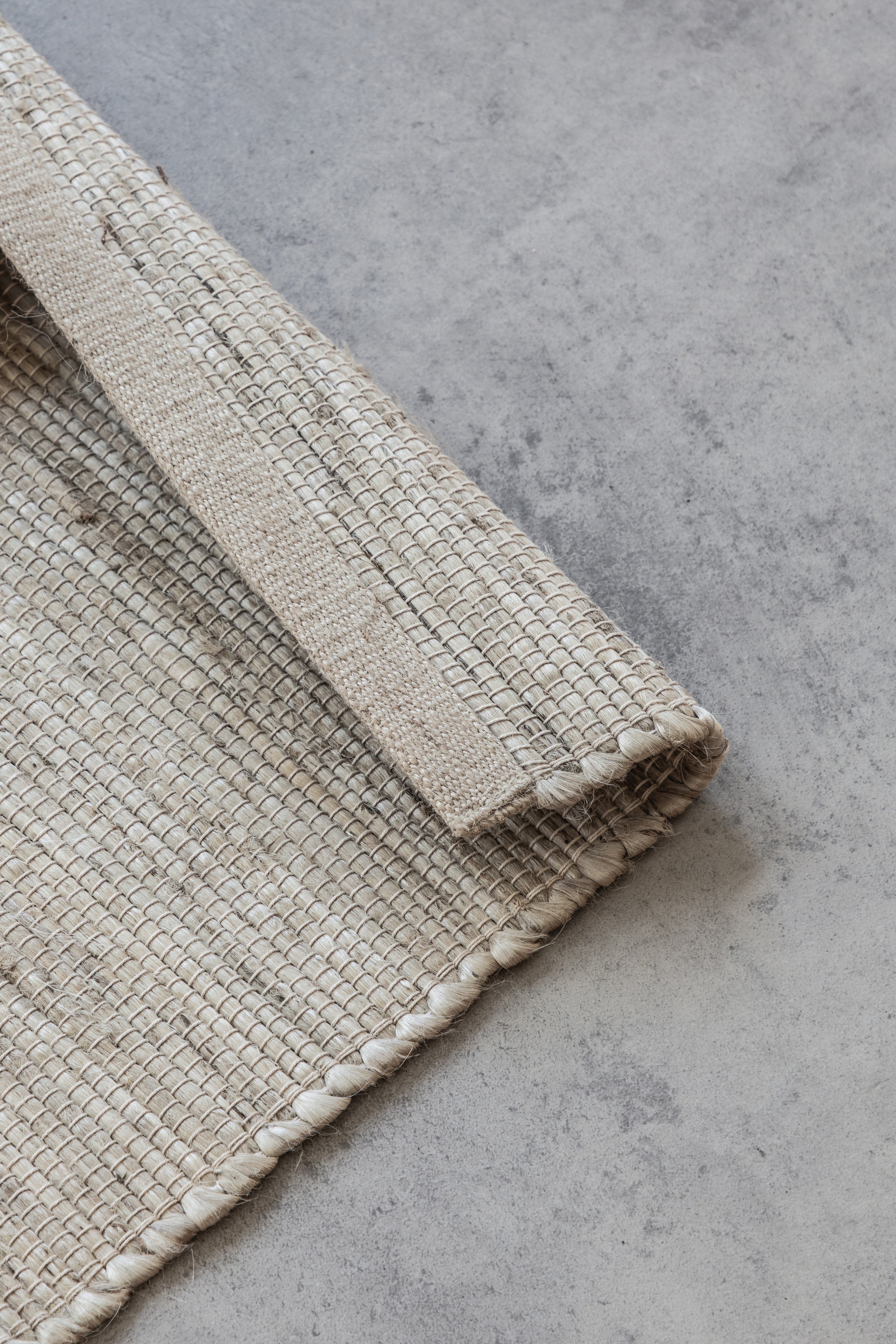 HANDLOOM JUTE TÆPPE, ELFENBEN-HVID - 105960