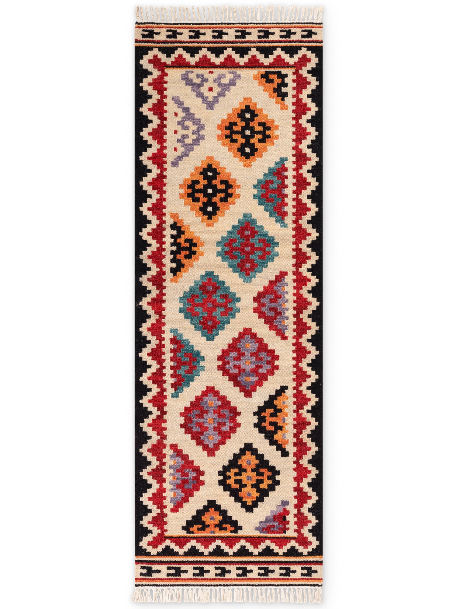 HANSE HOME KAMAL - AFGHANSK KELIM TÆPPE, 106240 CREME-MULTI