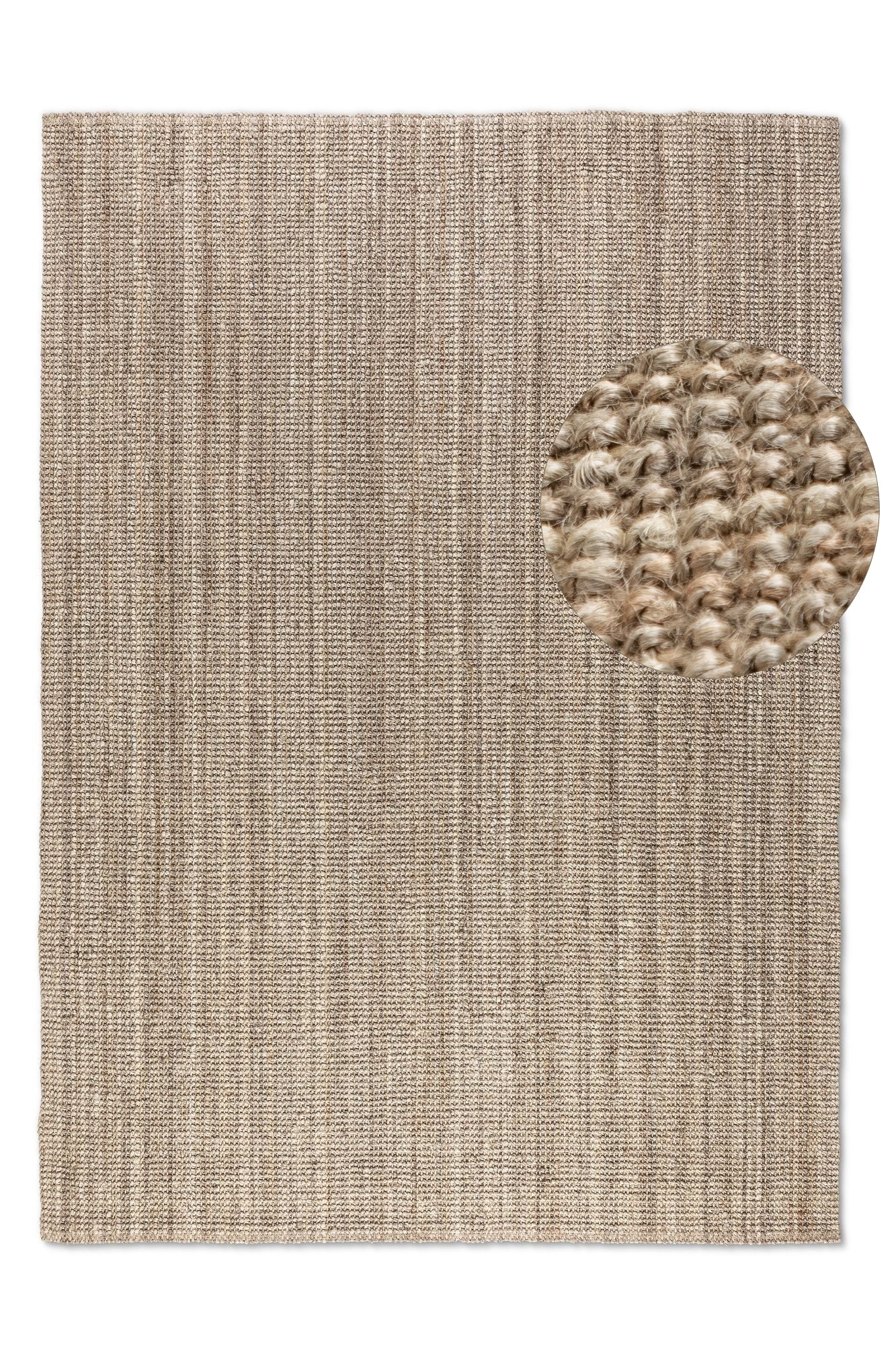 BOUCLE JUTE TÆPPE, GRÅ BRUN - 105975