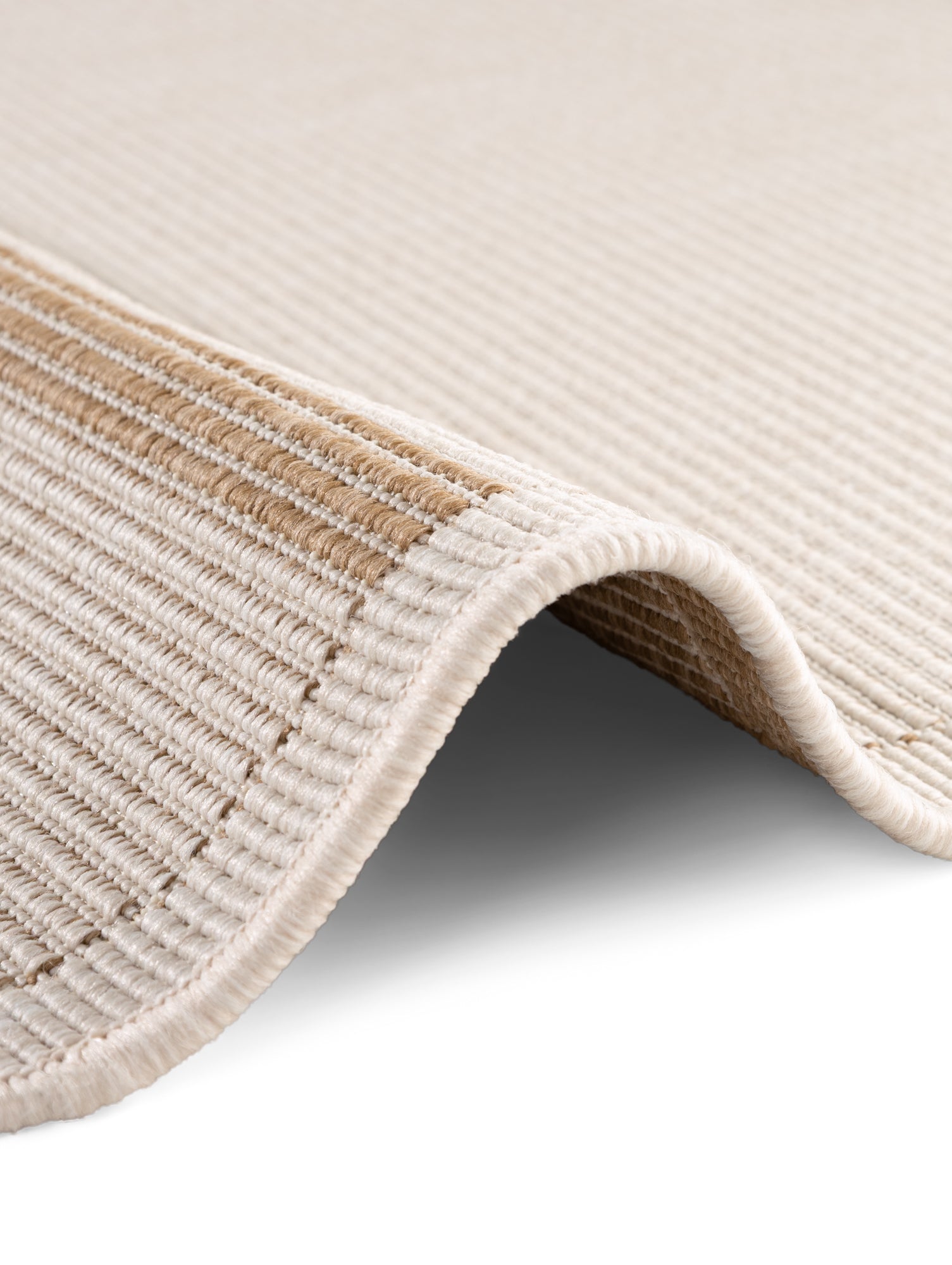 HANSE HOME DUORO - VENDBART UDENDØRS TÆPPE, JUTE-HVID 106245