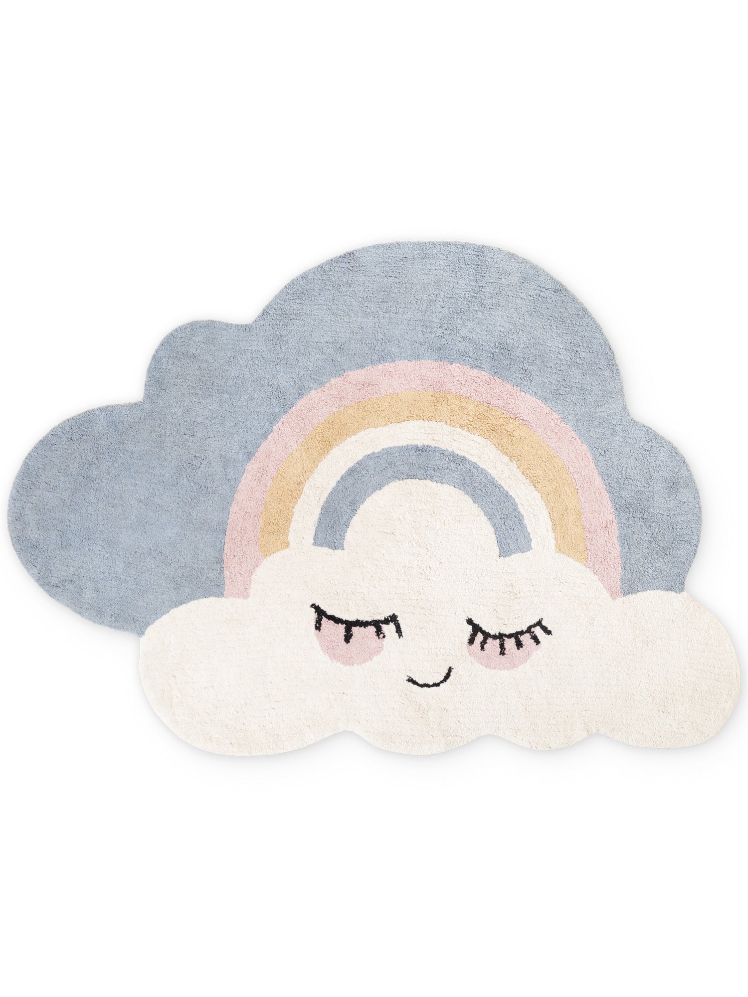 SNUGGLE BØRNETÆPPE, NAPPI CREME MULTI