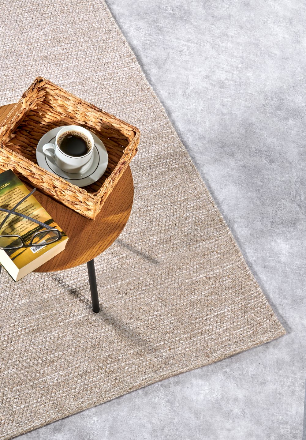 DELHI TÆPPE LINEN HVID - 106053