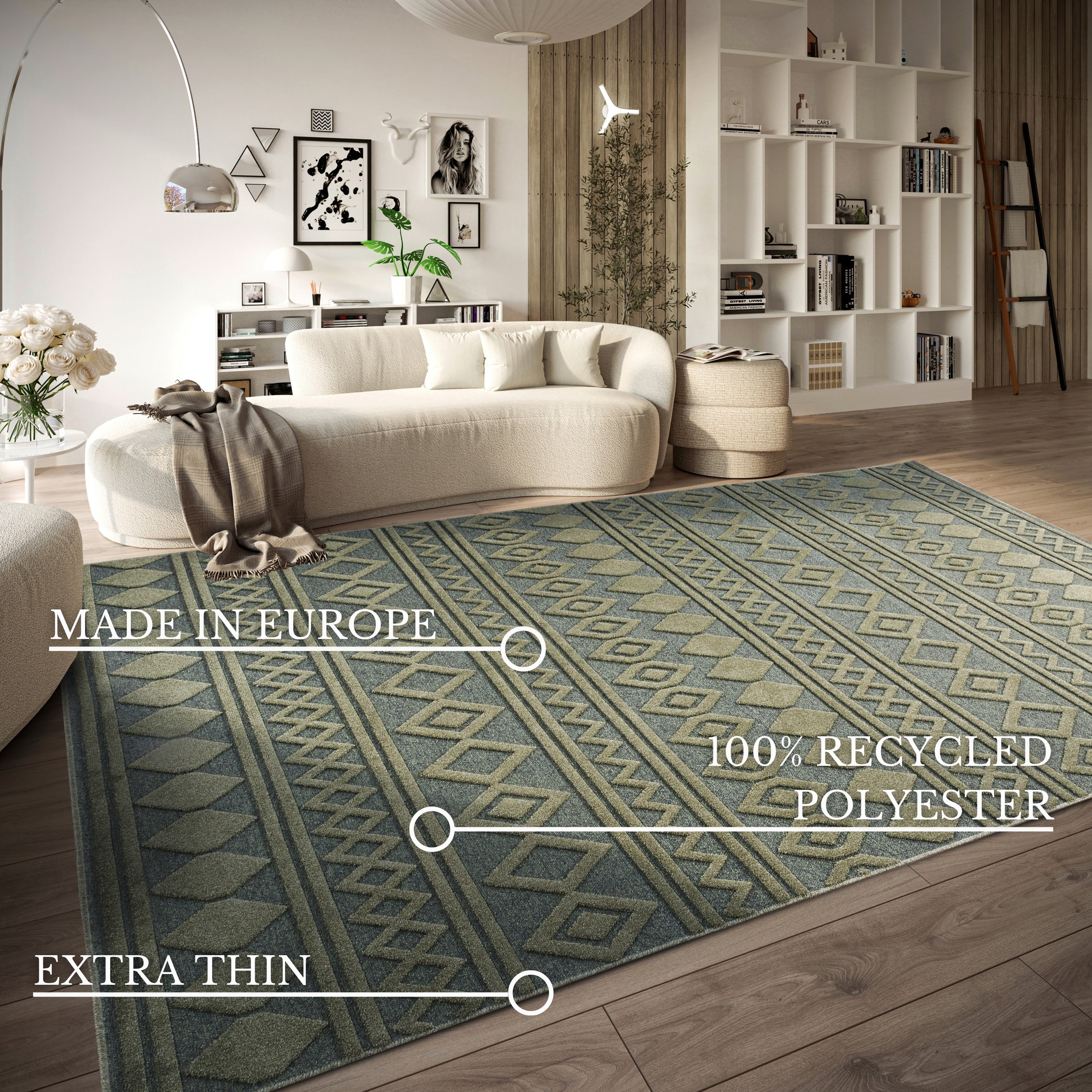 VILLEROY & BOCH 106140 HØJ-LAV LUV TÆPPE, CATHERINE JUNGLE-GRØN