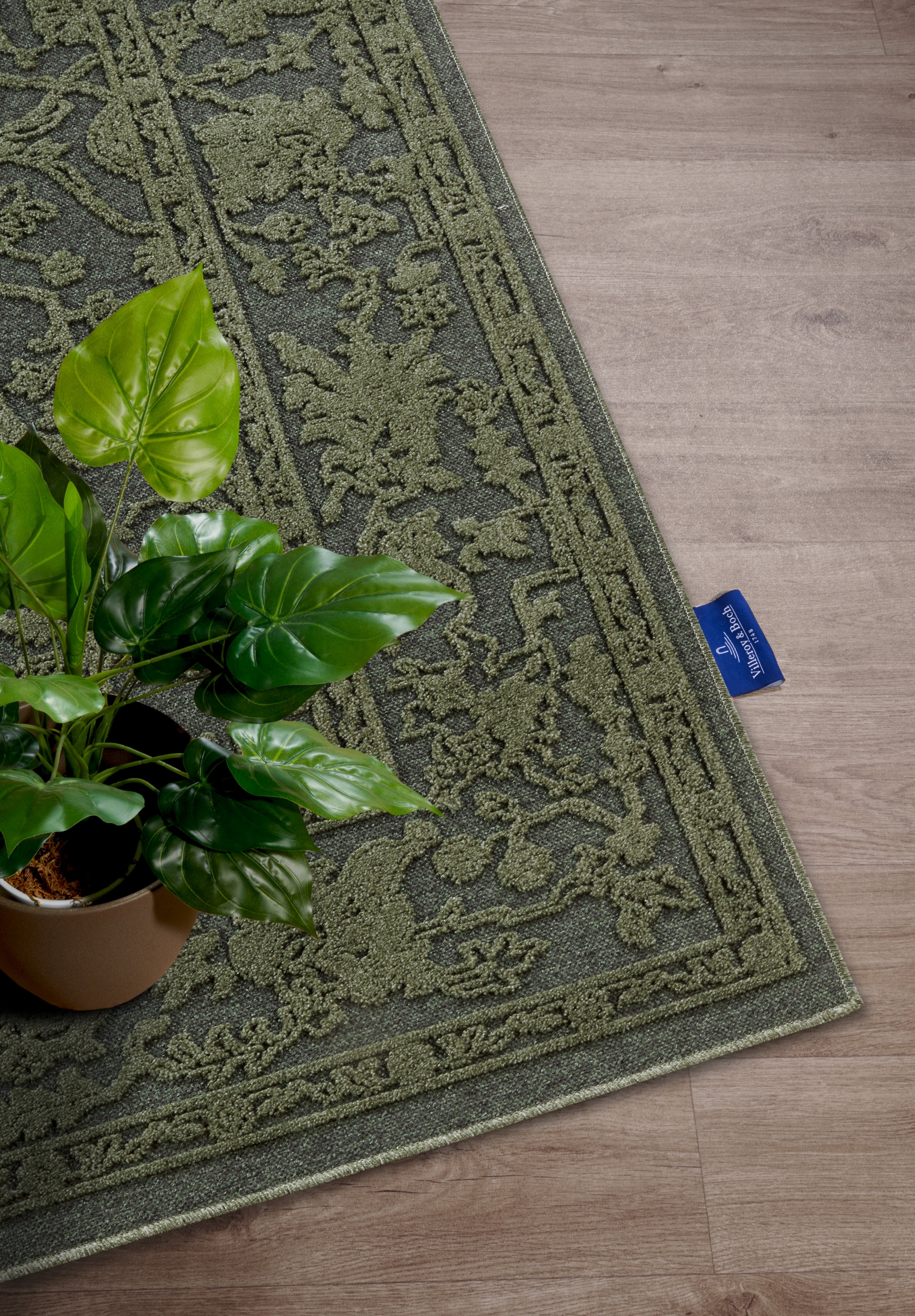 VILLEROY & BOCH 106148 HØJ-LAV LUV TÆPPE, AMBROISE JUNGLE GRØN