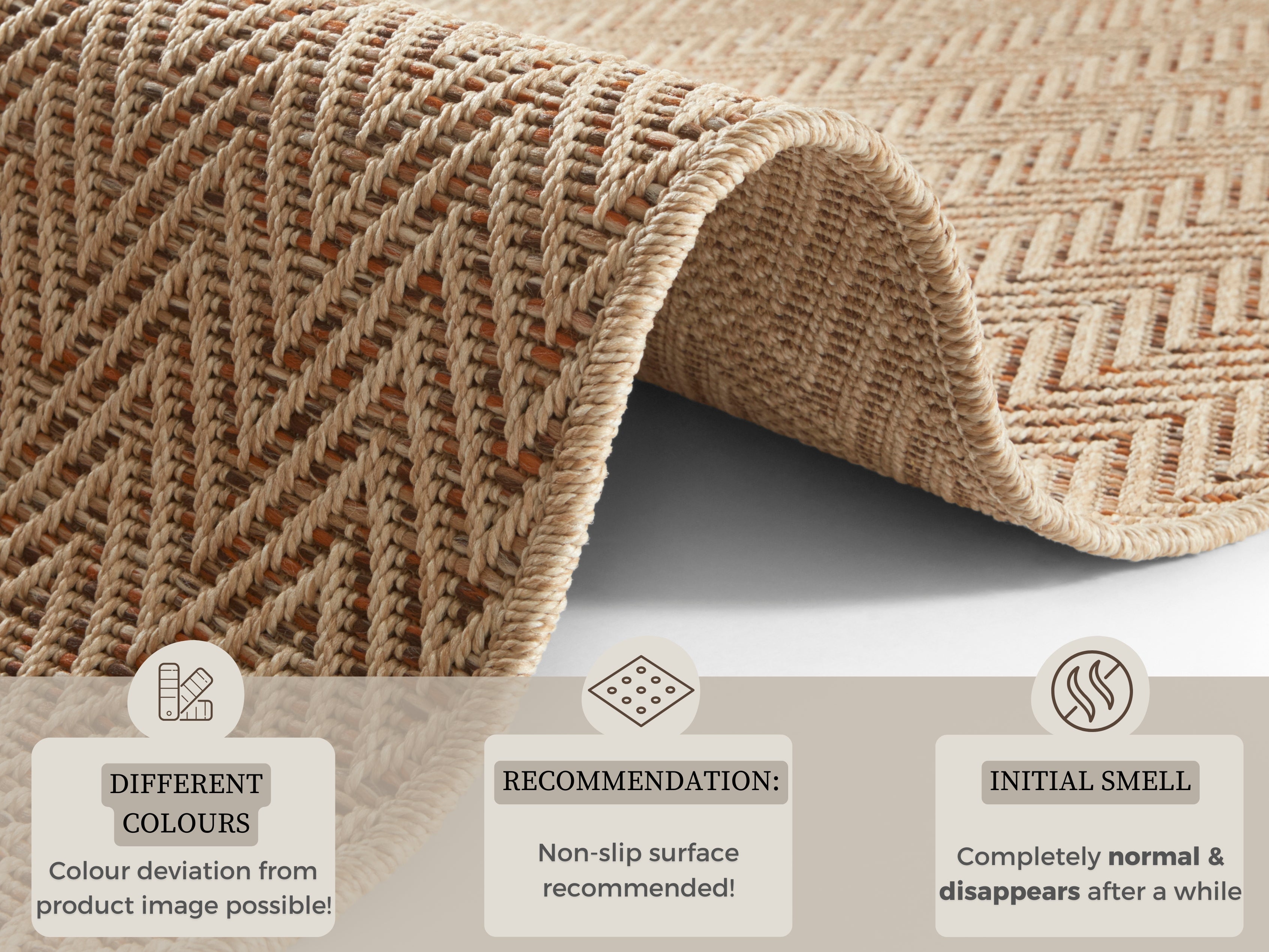 HANSE HOME TÆPPELØBER NATURE, BEIGE-TERRA 104267