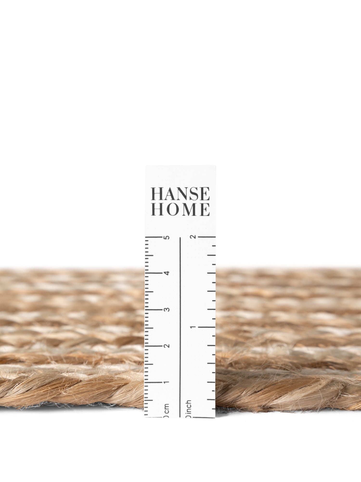JUNO JUTE TÆPPE LINE, NATUR HVID GYLDEN