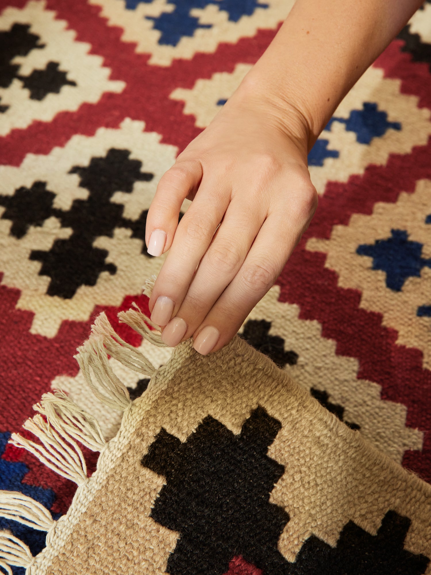 HANSE HOME KAMAL - AFGHANSK KELIM TÆPPE, 106241 CREME-MULTI