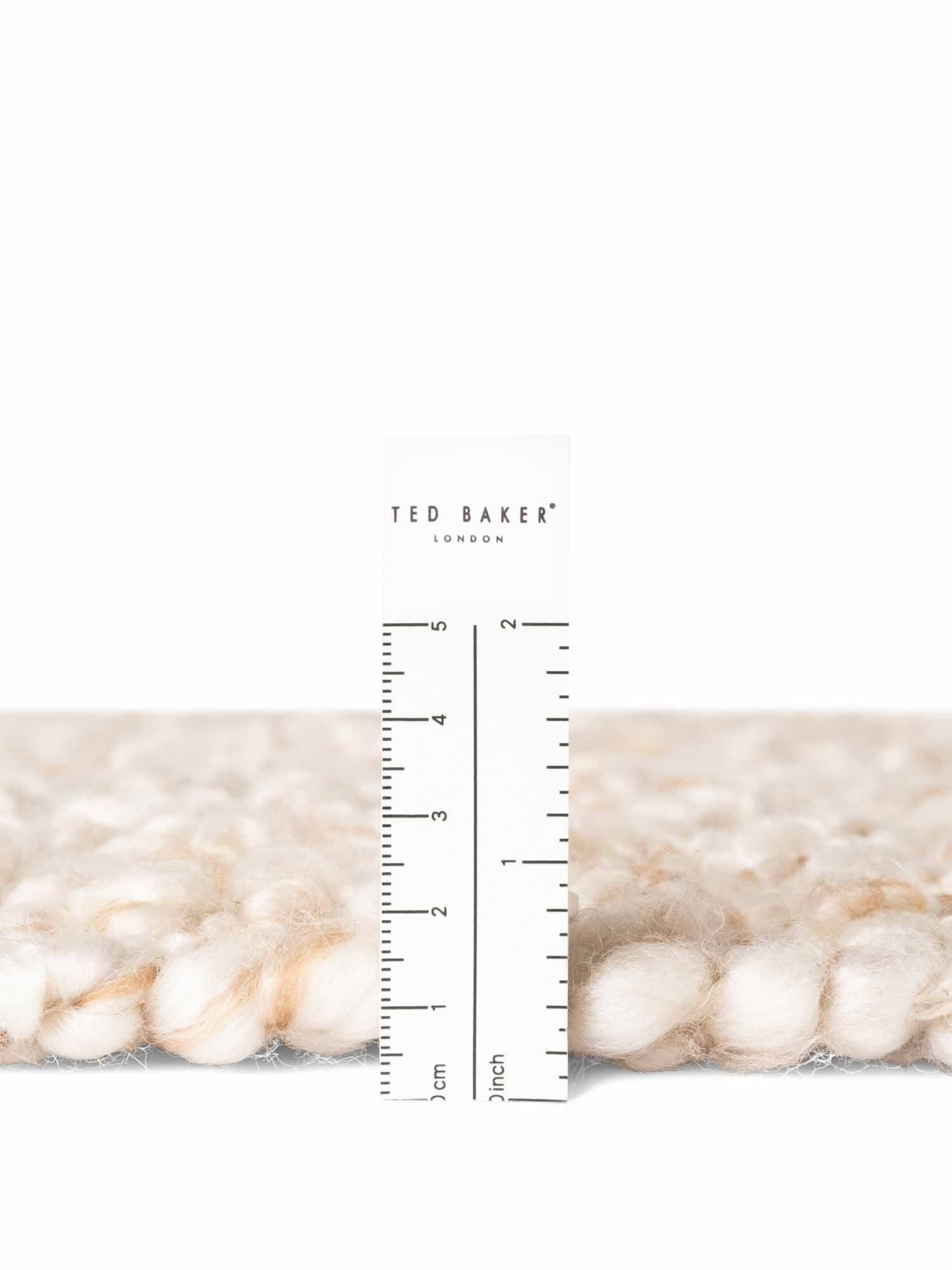 TED BAKER NOTTING HILL SOFT BOUCLE KORTLUVET TÆPPE, PORTOBELLO CREME-BEIGE