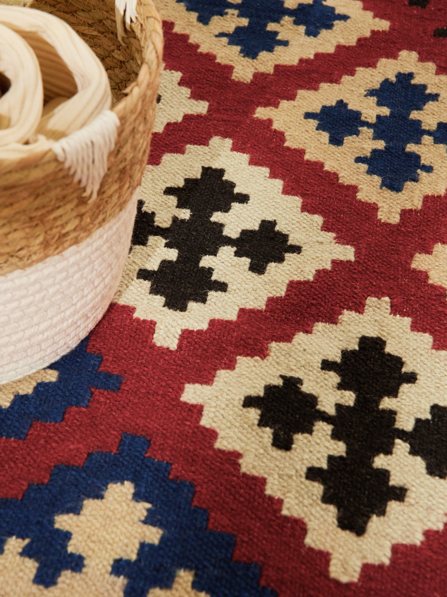 HANSE HOME KAMAL - AFGHANSK KELIM TÆPPE, 106241 CREME-MULTI