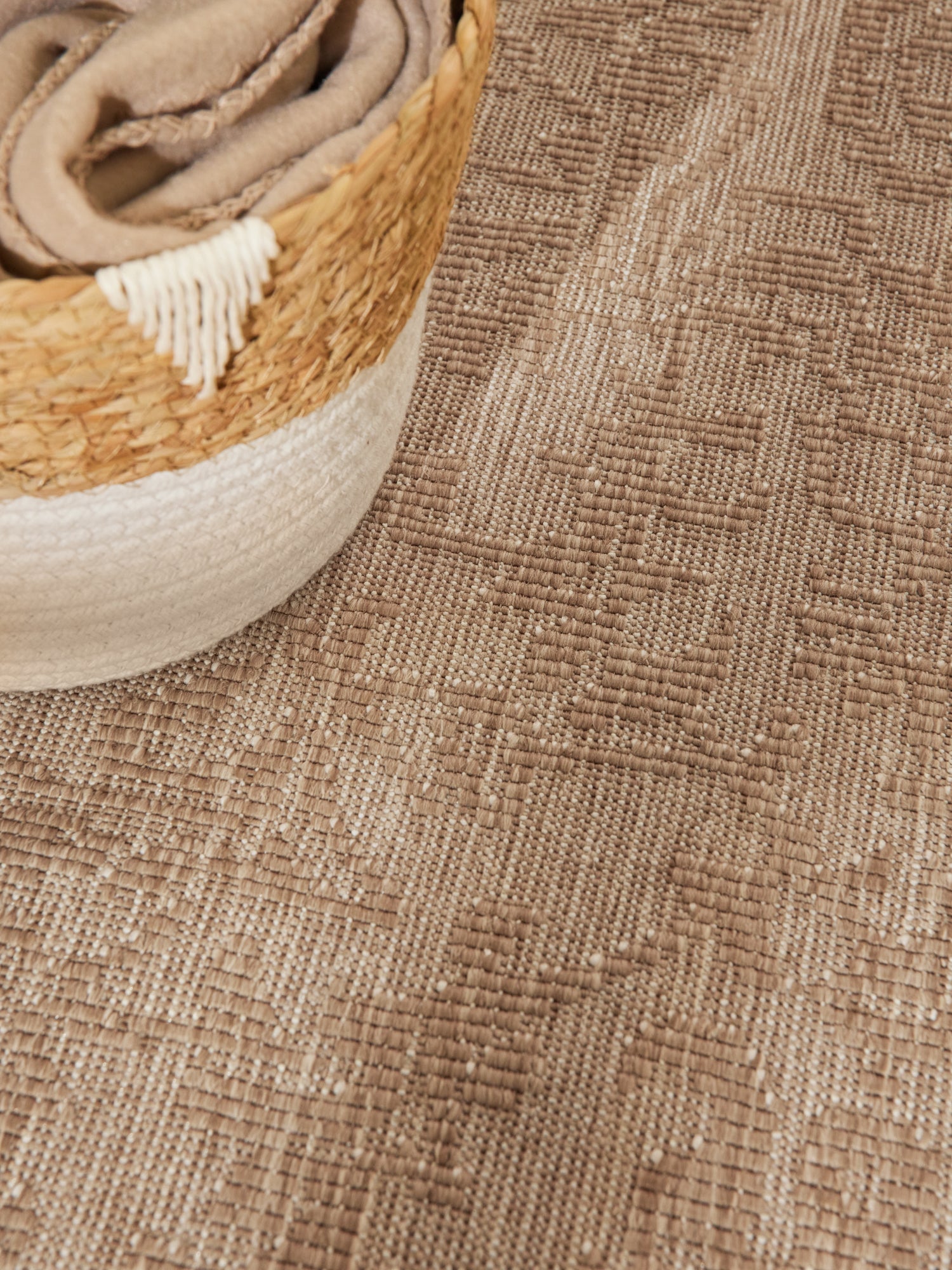 HANSE HOME DUORO - VENDBART UDENDØRS TÆPPE, JUTE-HVID 106250