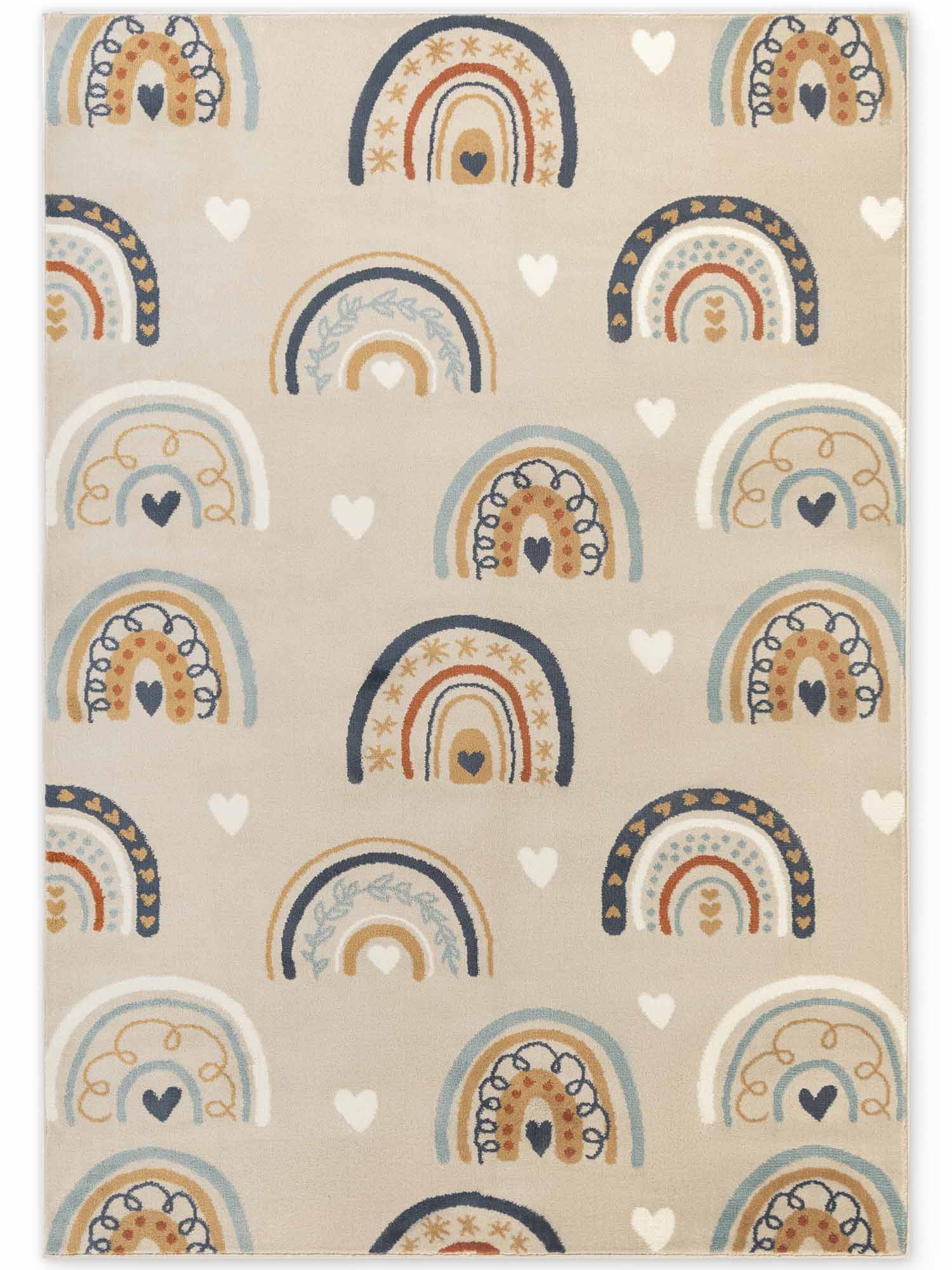 EVENTYR BØRNETÆPPE BOWIE, BEIGE MULTI