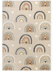 EVENTYR BØRNETÆPPE BOWIE, BEIGE MULTI