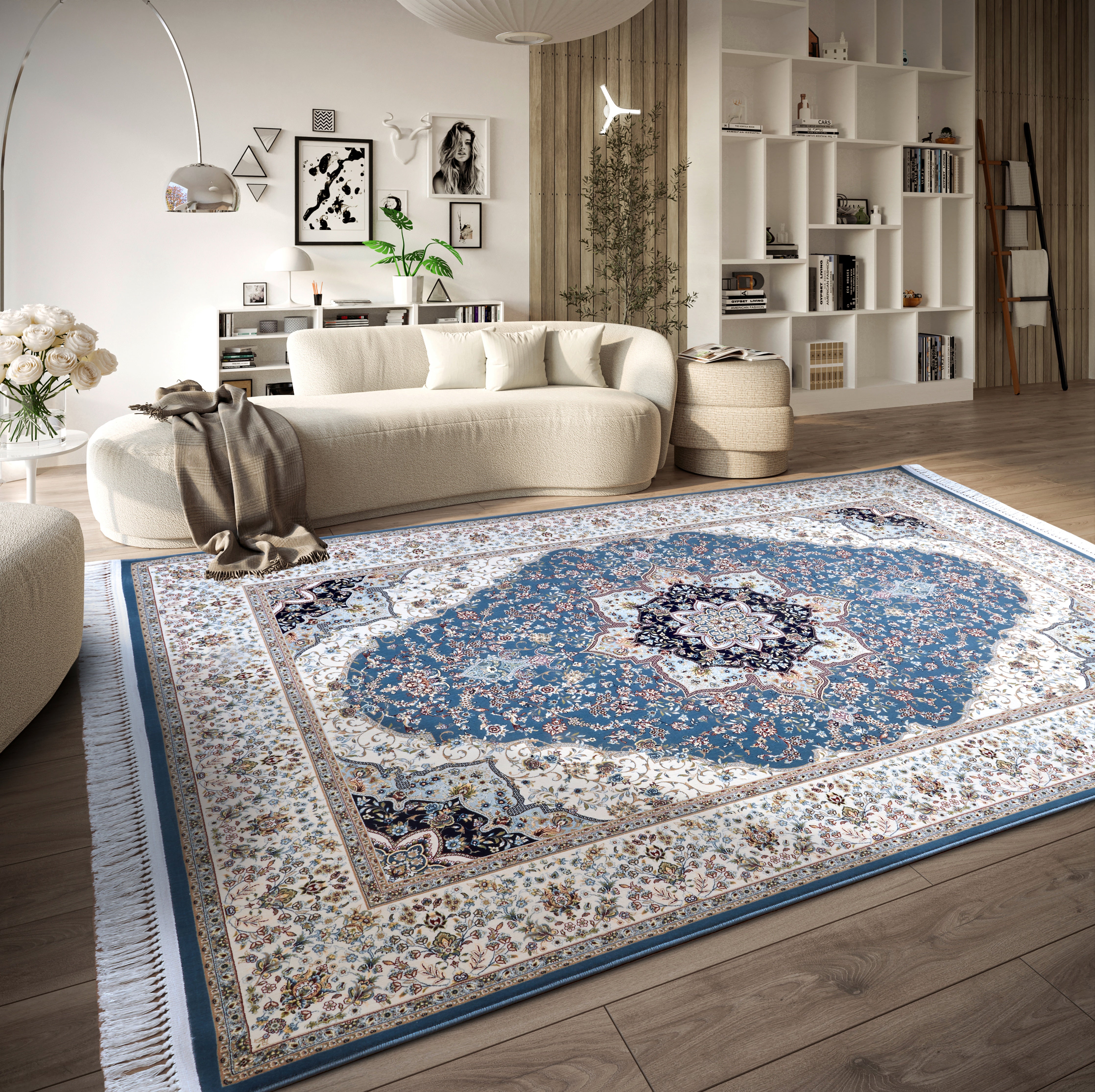 VILLEROY & BOCH 106127 ORIENTALSK TÆPPE, ETIENNE LYSEBLÅ-CREME