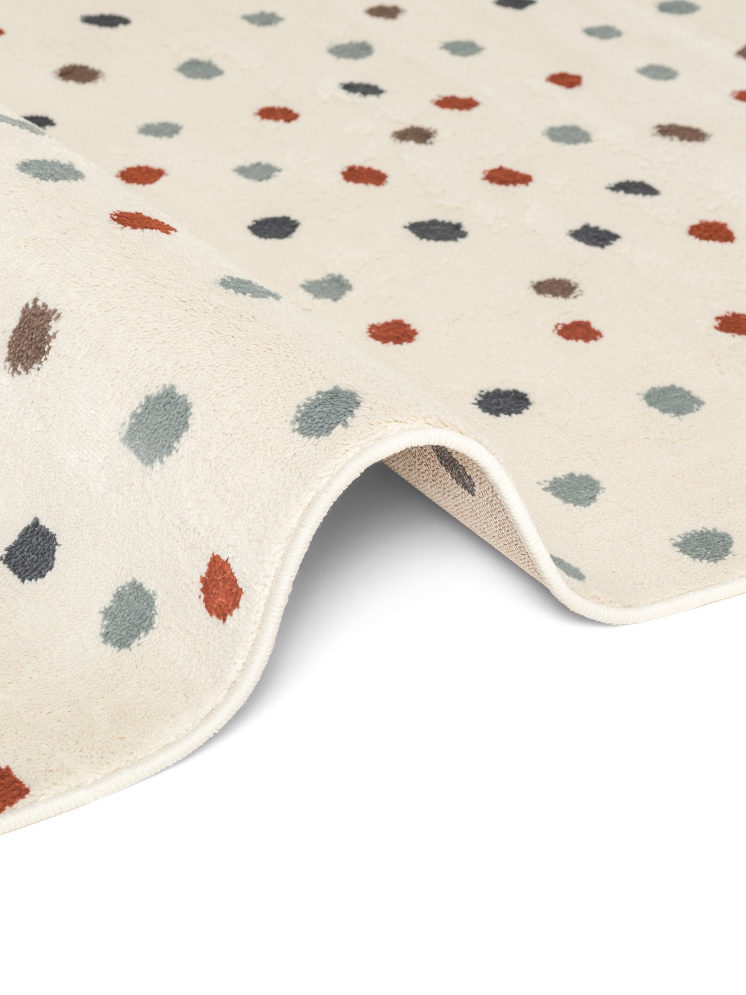 EVENTYR BØRNETÆPPE KONFETTI, CREME MULTI