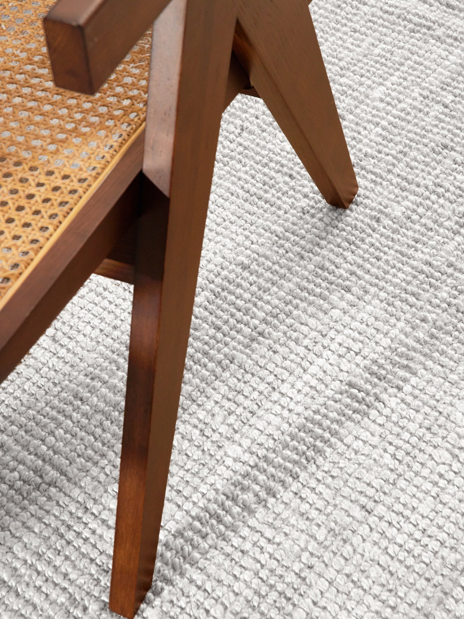 BOUCLE JUTE TÆPPE JAIPUR, HVID