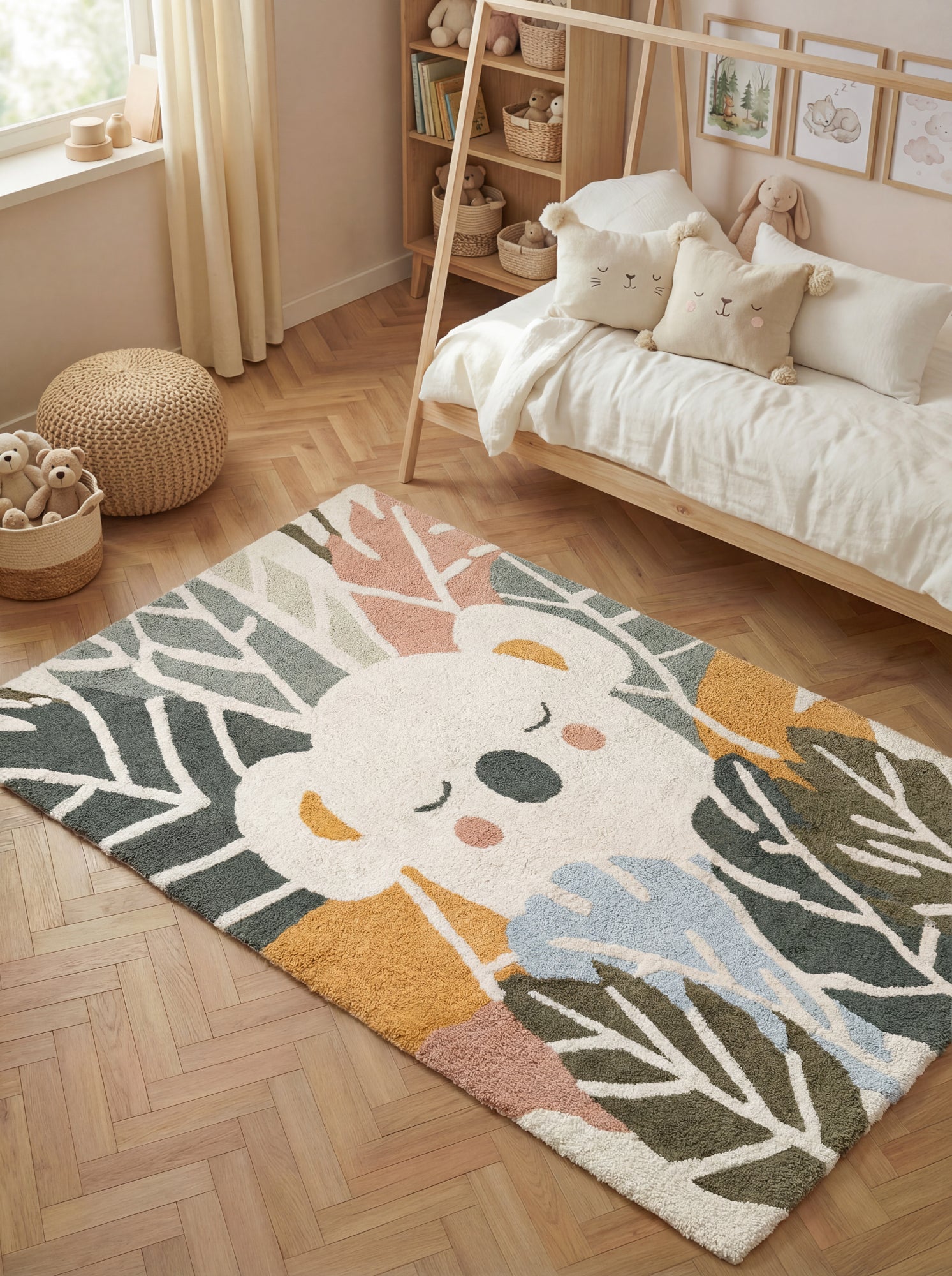 SNUGGLE BØRNETÆPPE, TABEA CREME MULTI