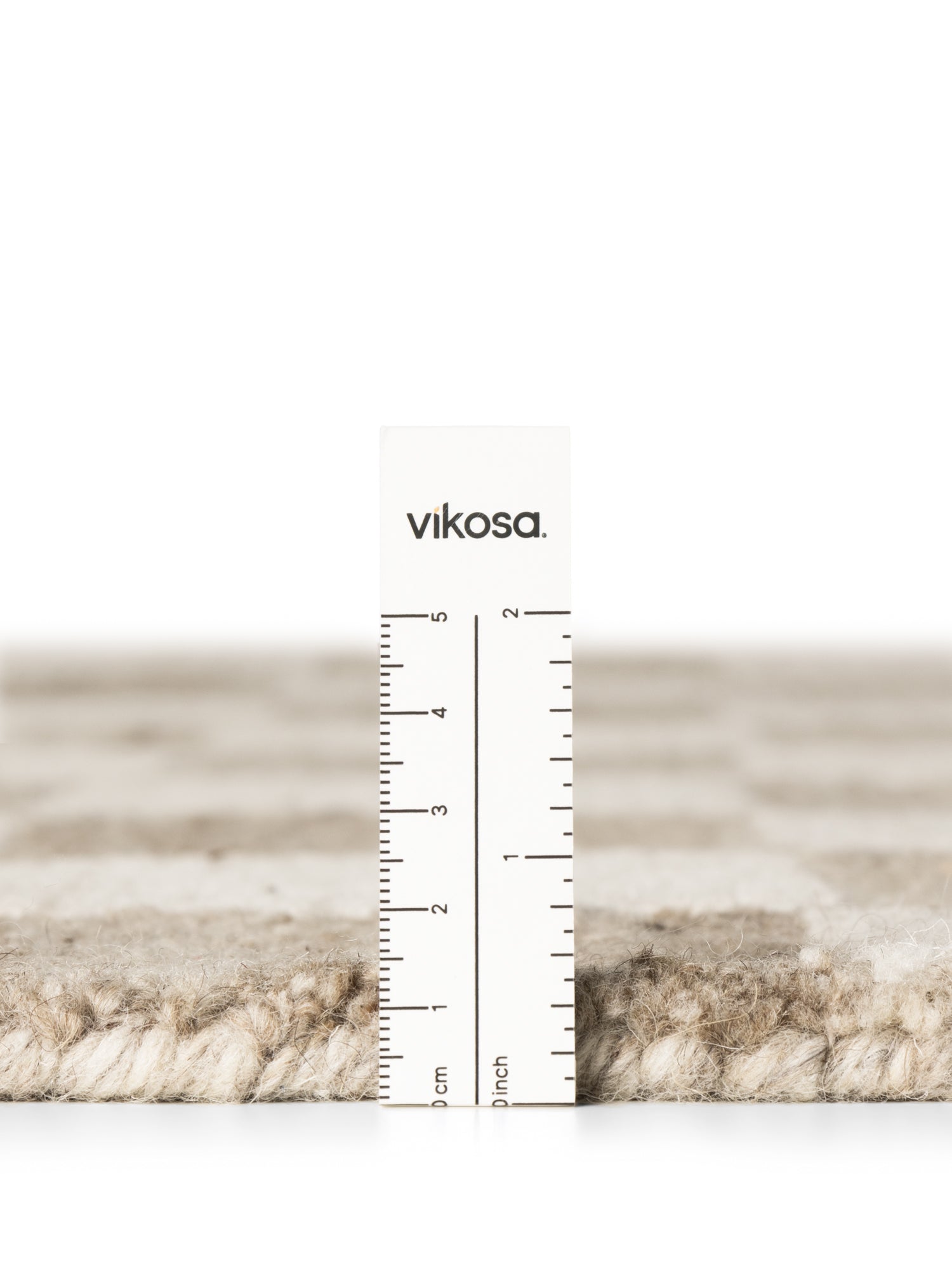 VIKOSA BOHO 1.0 ULDTÆPPE QUADRA, NATURLIG CREME BRUN