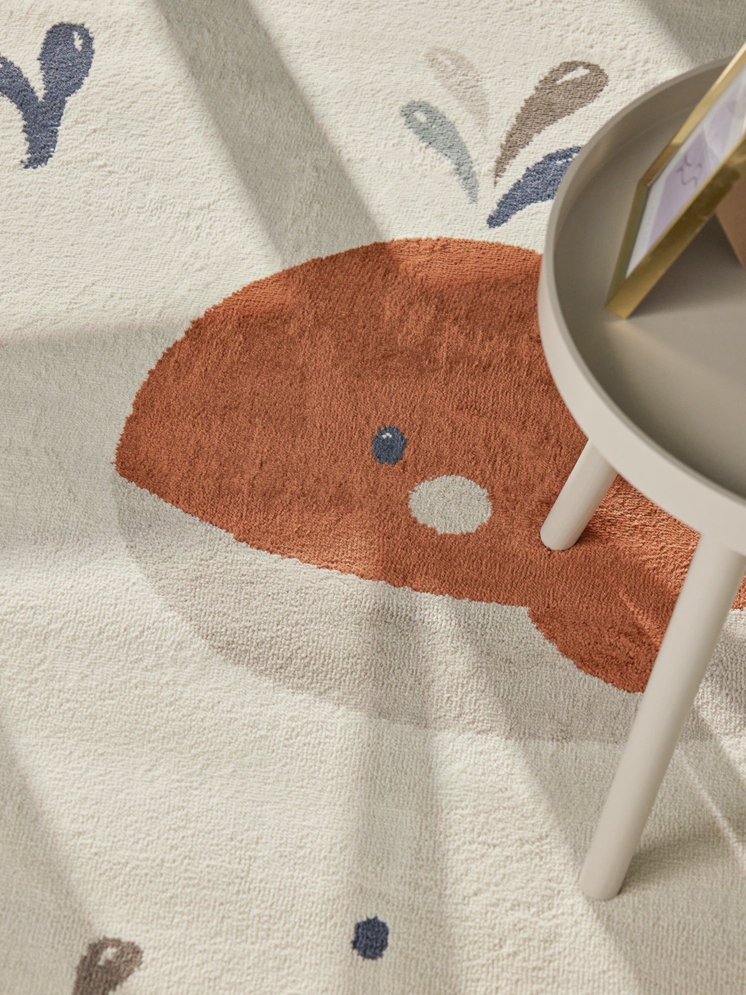 EVENTYR BØRNETÆPPE MOBY, CREME MULTI