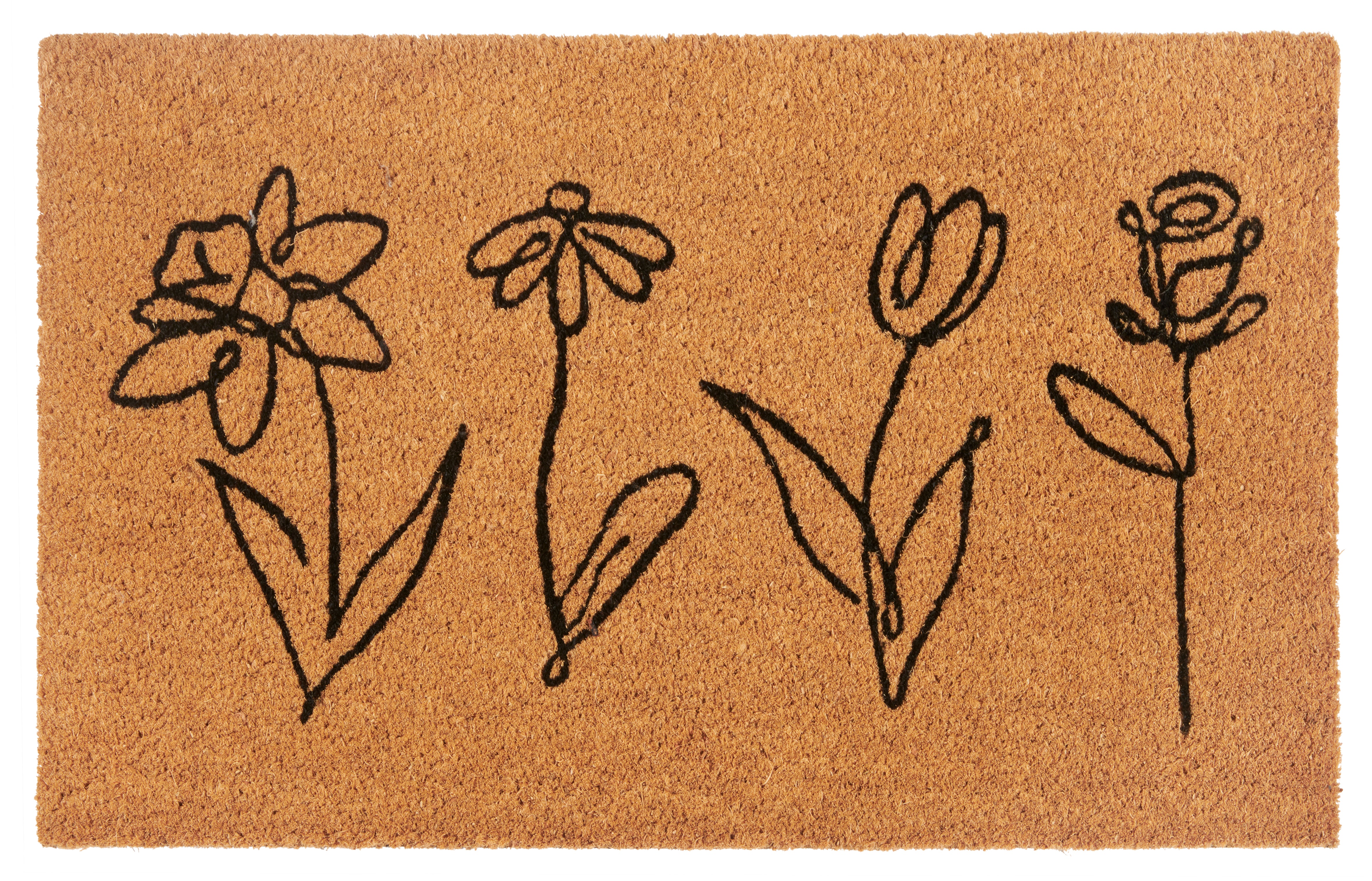 DØRMÅTTE KOKOS -  ENKLE BLOMSTER 106202