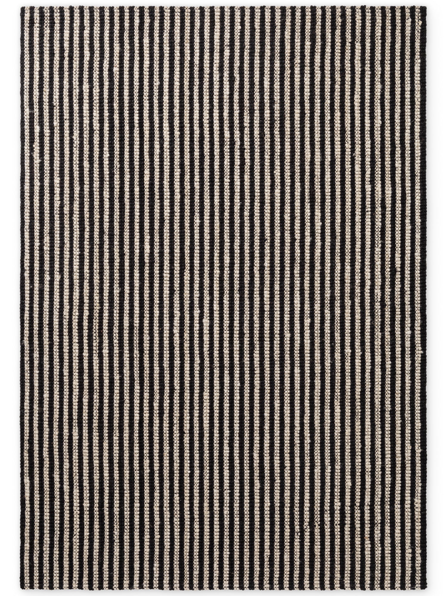 ELLE DECORATION HARVEST JUTE TÆPPE EBONY, NATUR-ELFENBEN-SORT