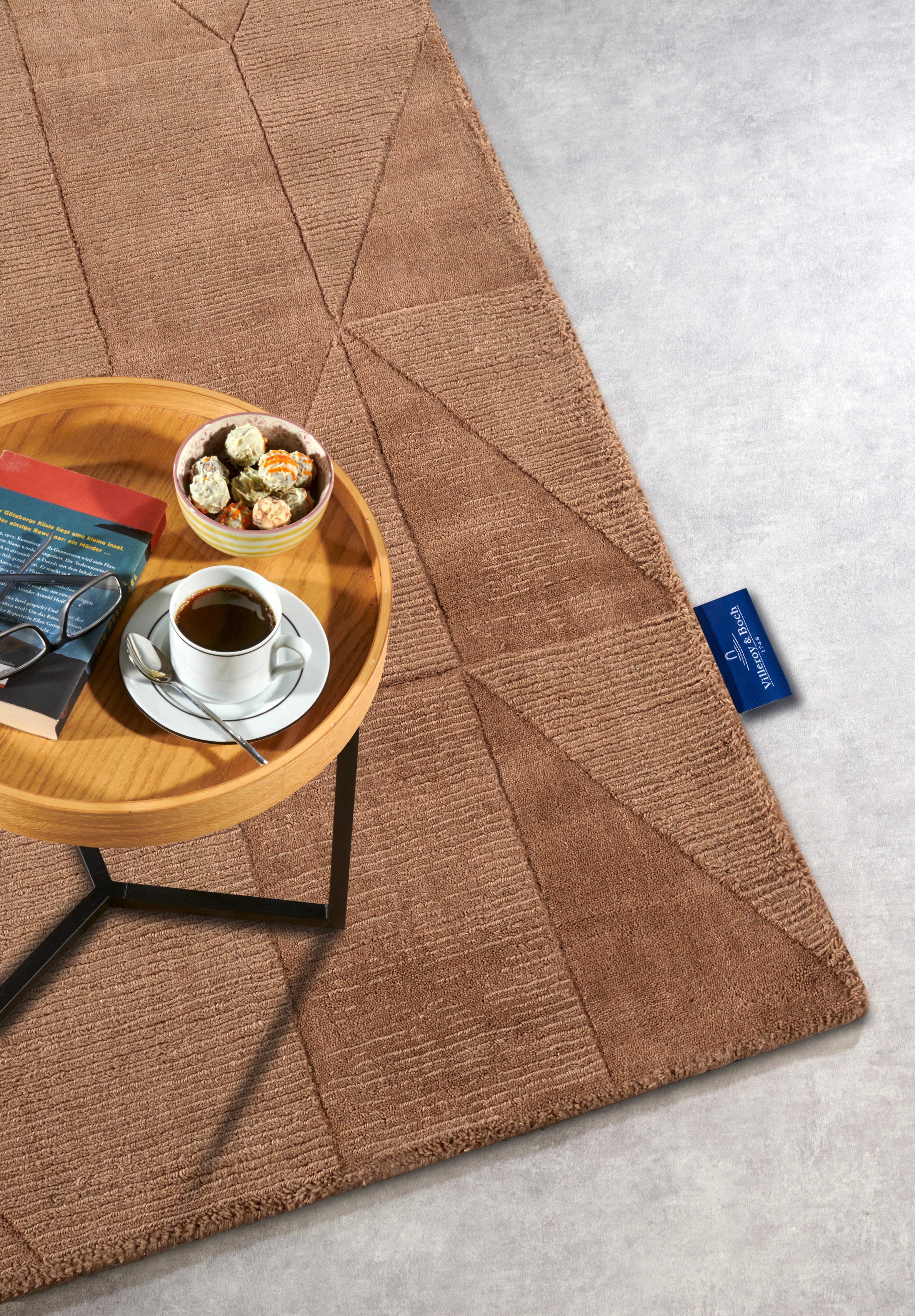 VILLEROY & BOCH 106166 ULD TÆPPE URSULE, KOBBER-BRUN