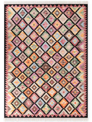 HANSE HOME KAMAL - AFGHANSK KELIM TÆPPE, 106239 SORT-MULTI