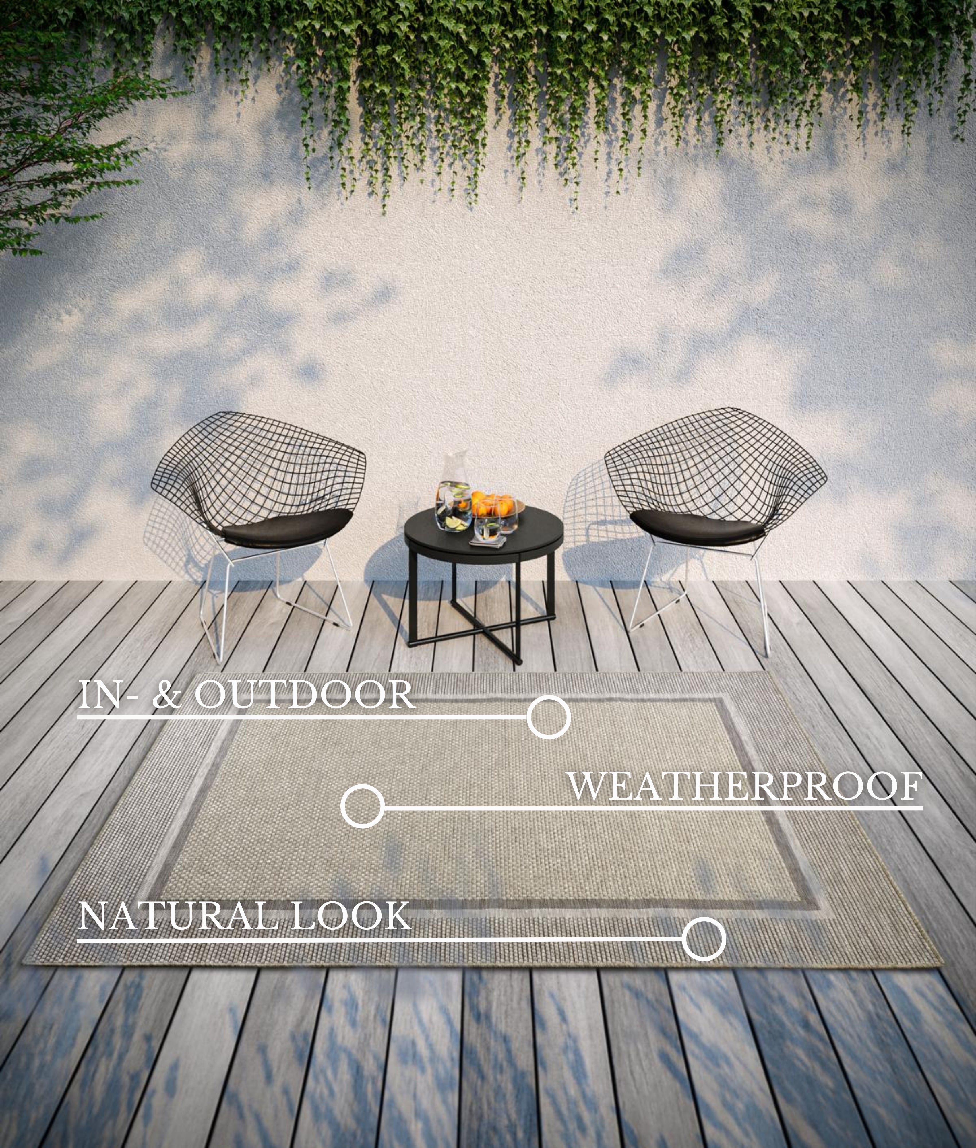 VILLEROY & BOCH 106076 IND - OG UDENDØRS TÆPPE LUITWIN, NATURLIG BRUN