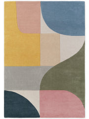 TED BAKER WESTMINSTER ULDTÆPPE, CURZON CREME-MULTI