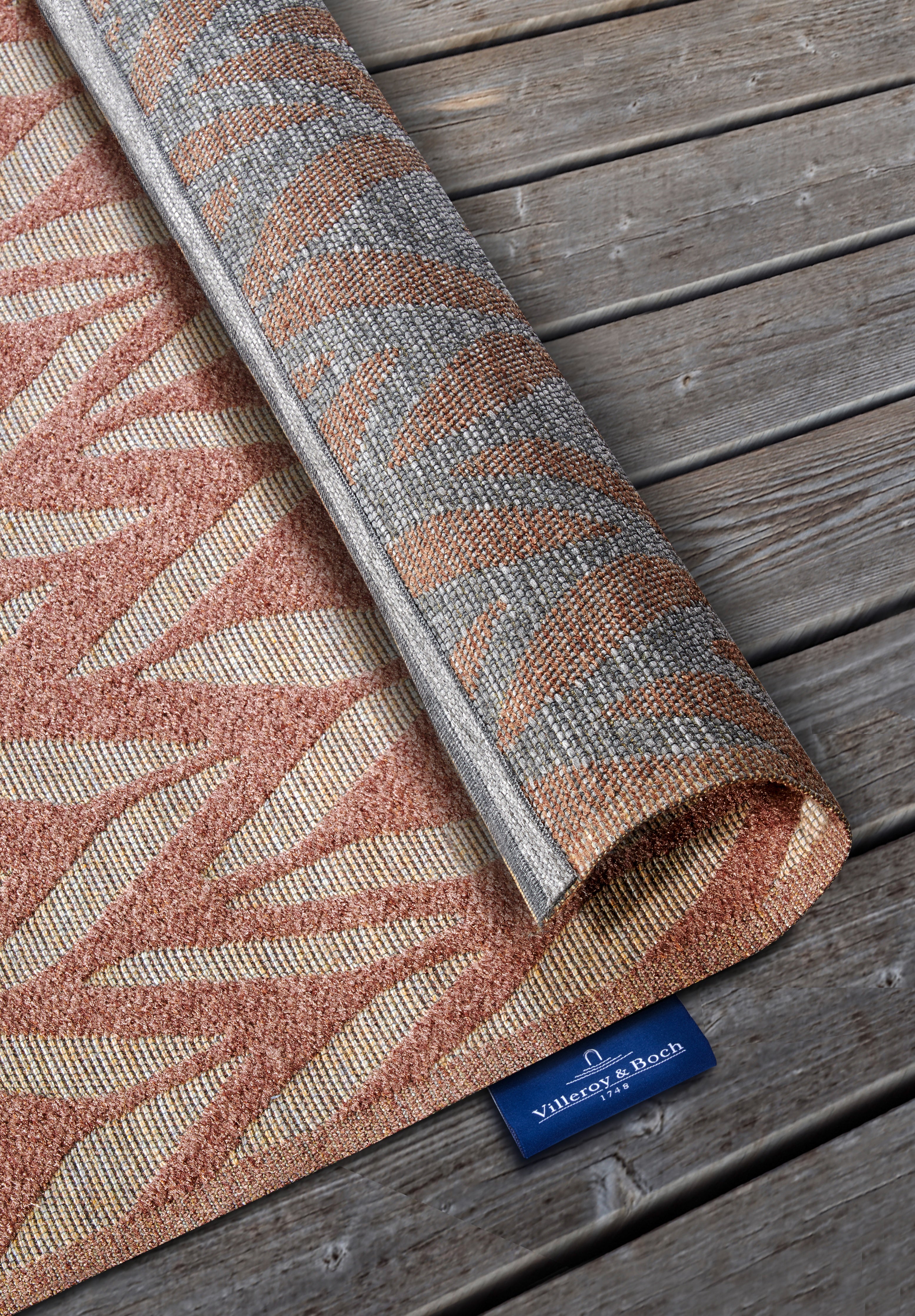 VILLEROY & BOCH 106153 IND- OG UDENDØRS TÆPPE, GEORGETTE  NATUR-BEIGE