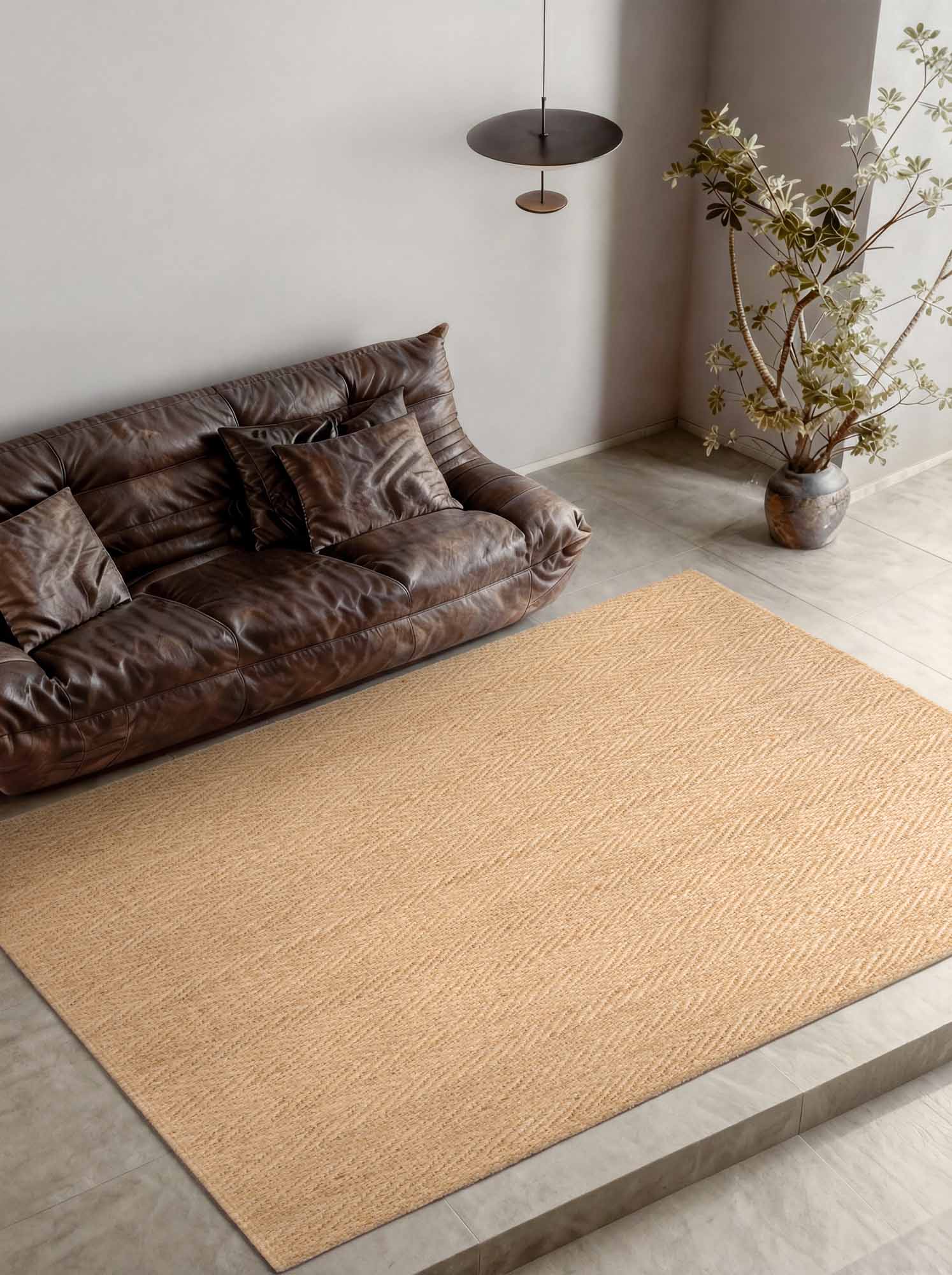 VILLEROY & BOCH 1851 JUTE TÆPPE MIRABELLE, NATURLIG GYLDEN