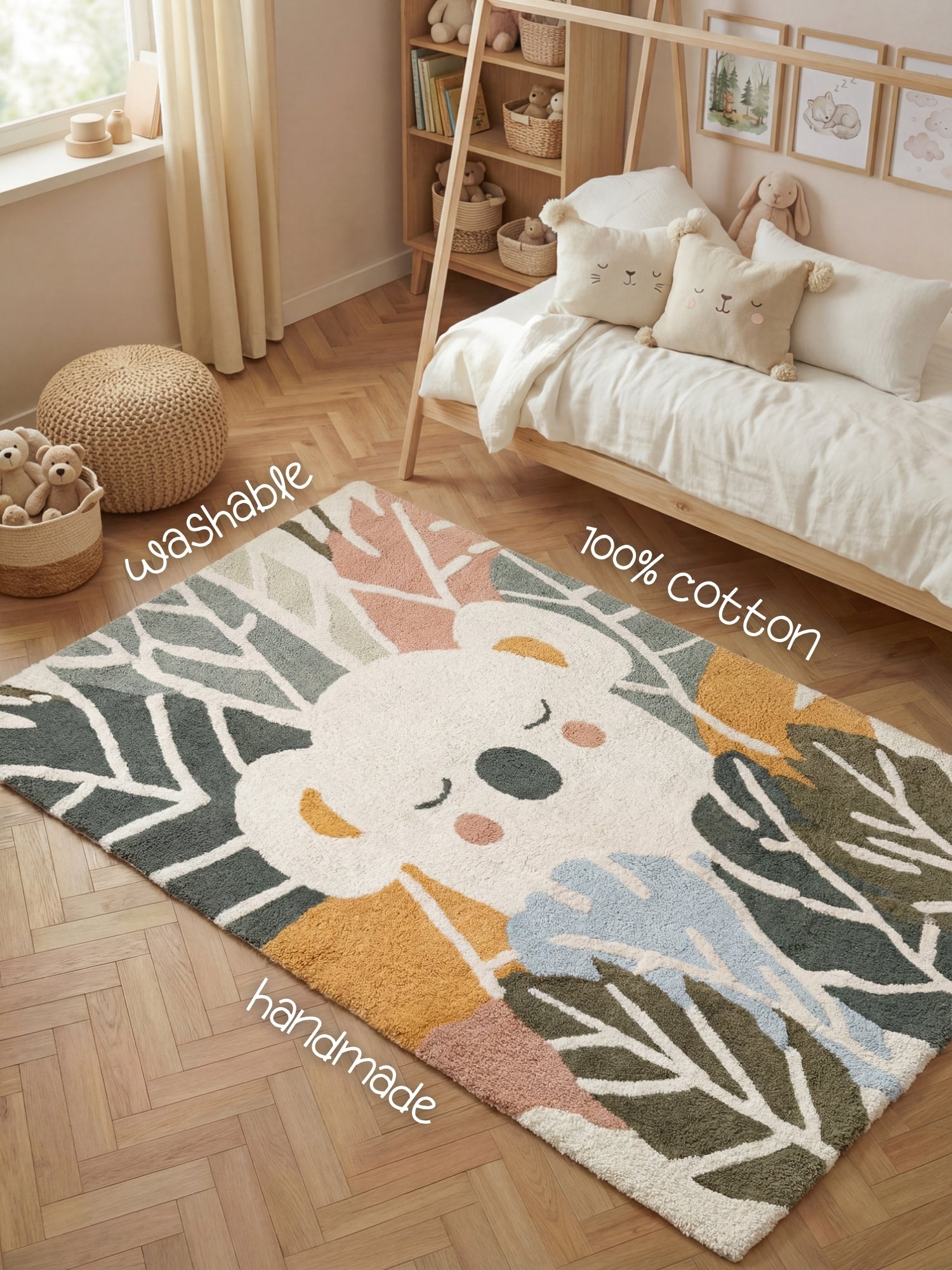 SNUGGLE BØRNETÆPPE, TABEA CREME MULTI