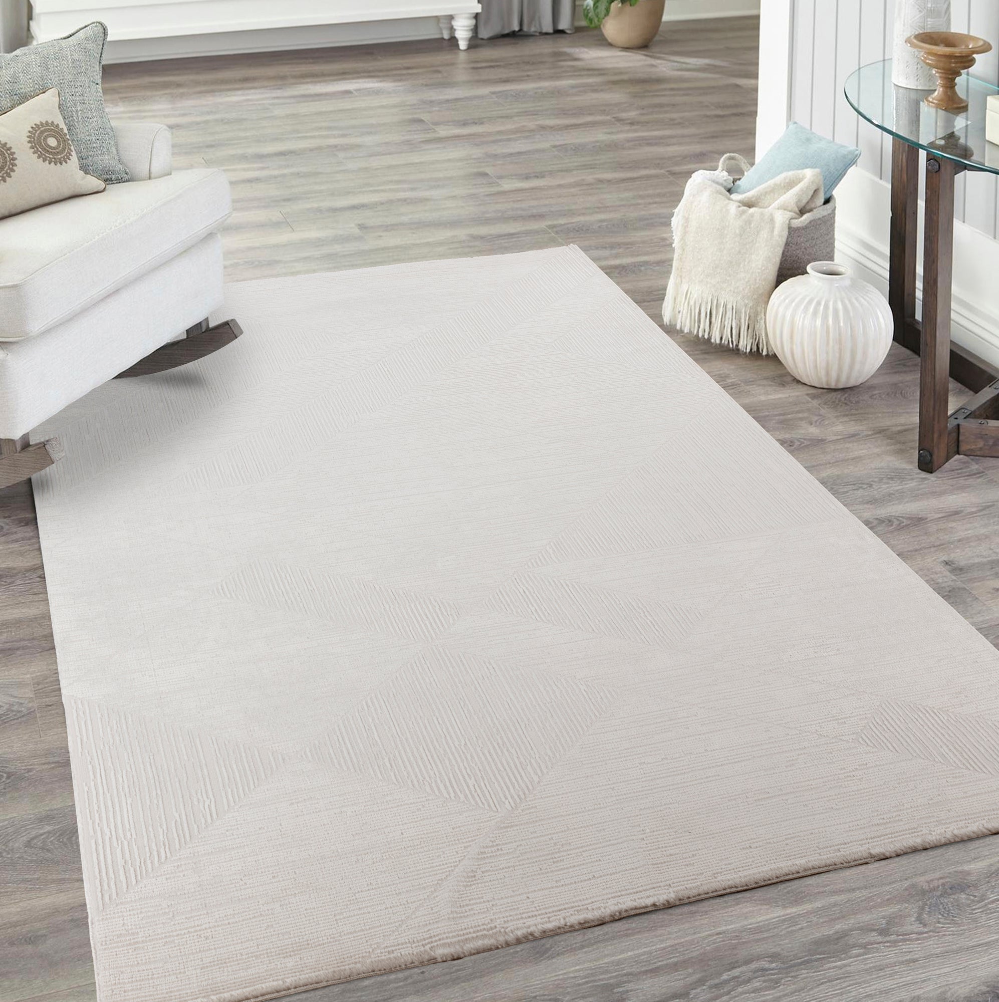 BAHAR MODERNE TÆPPE, BAH300 BEIGE