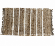 SKAGEN JUTE HÅNDVÆVET DØRMÅTTE, NATUR/CREME
