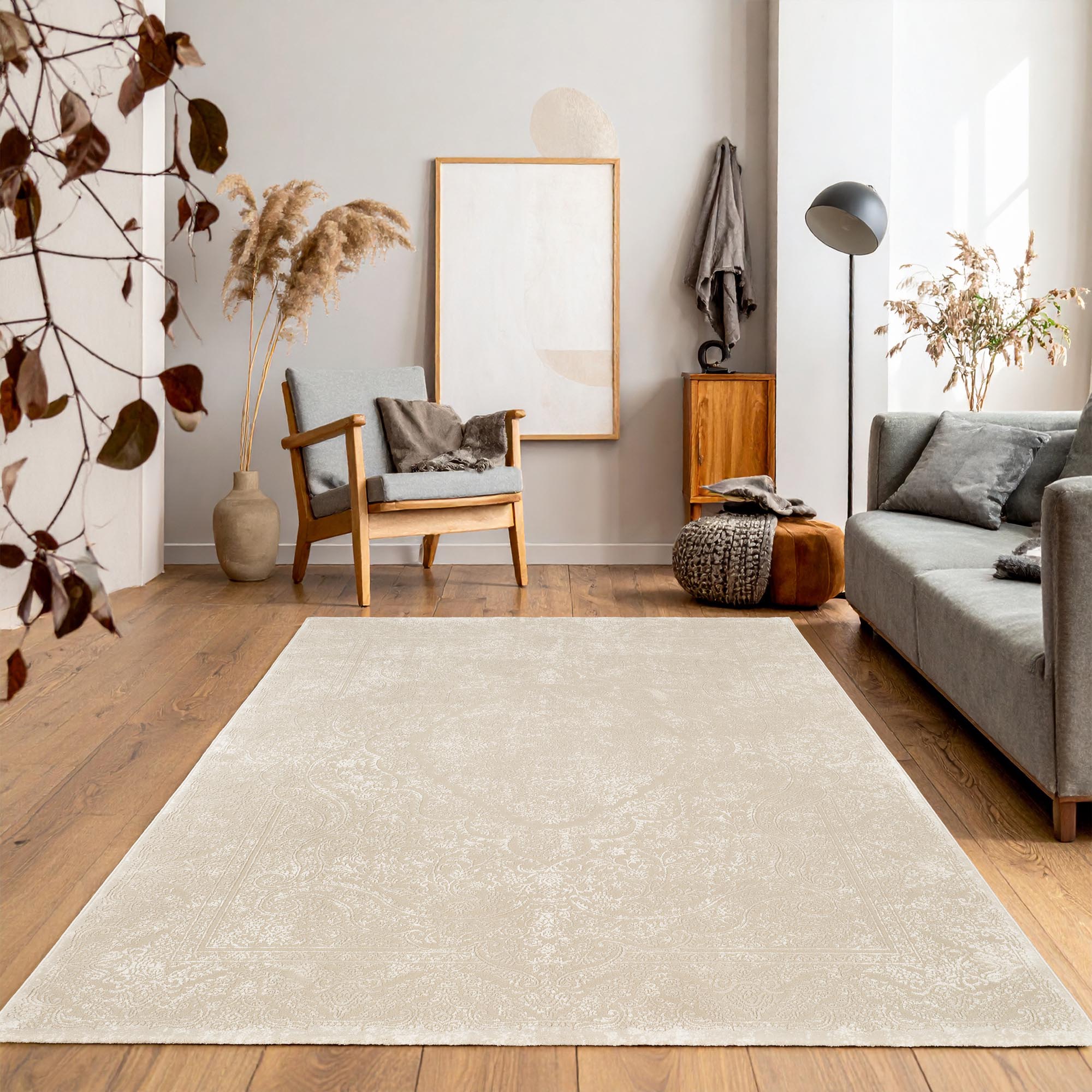 INFINITY MODERNE TÆPPE, 100 BEIGE