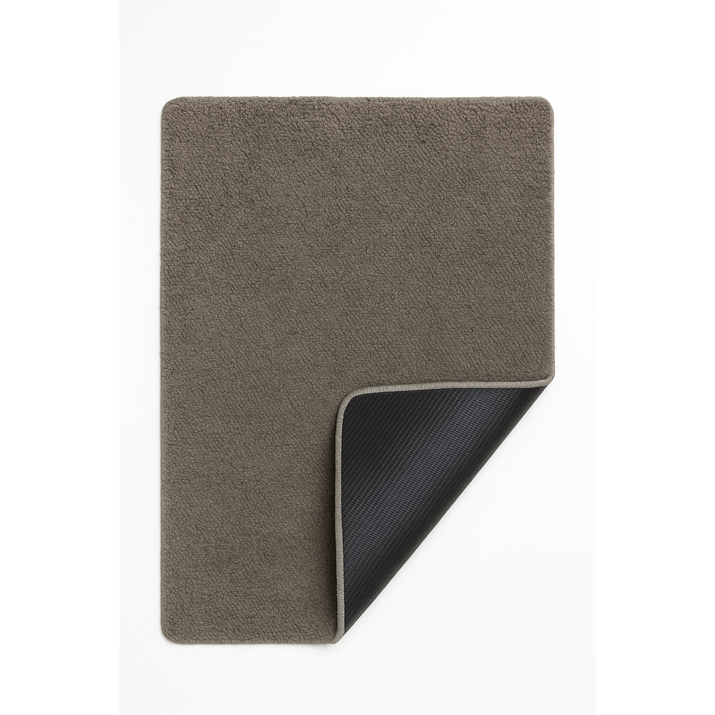 NORDIC SOFT MODERNE KORTLUVET TÆPPE/MÅTTE/LØBER, 78 TAUPE
