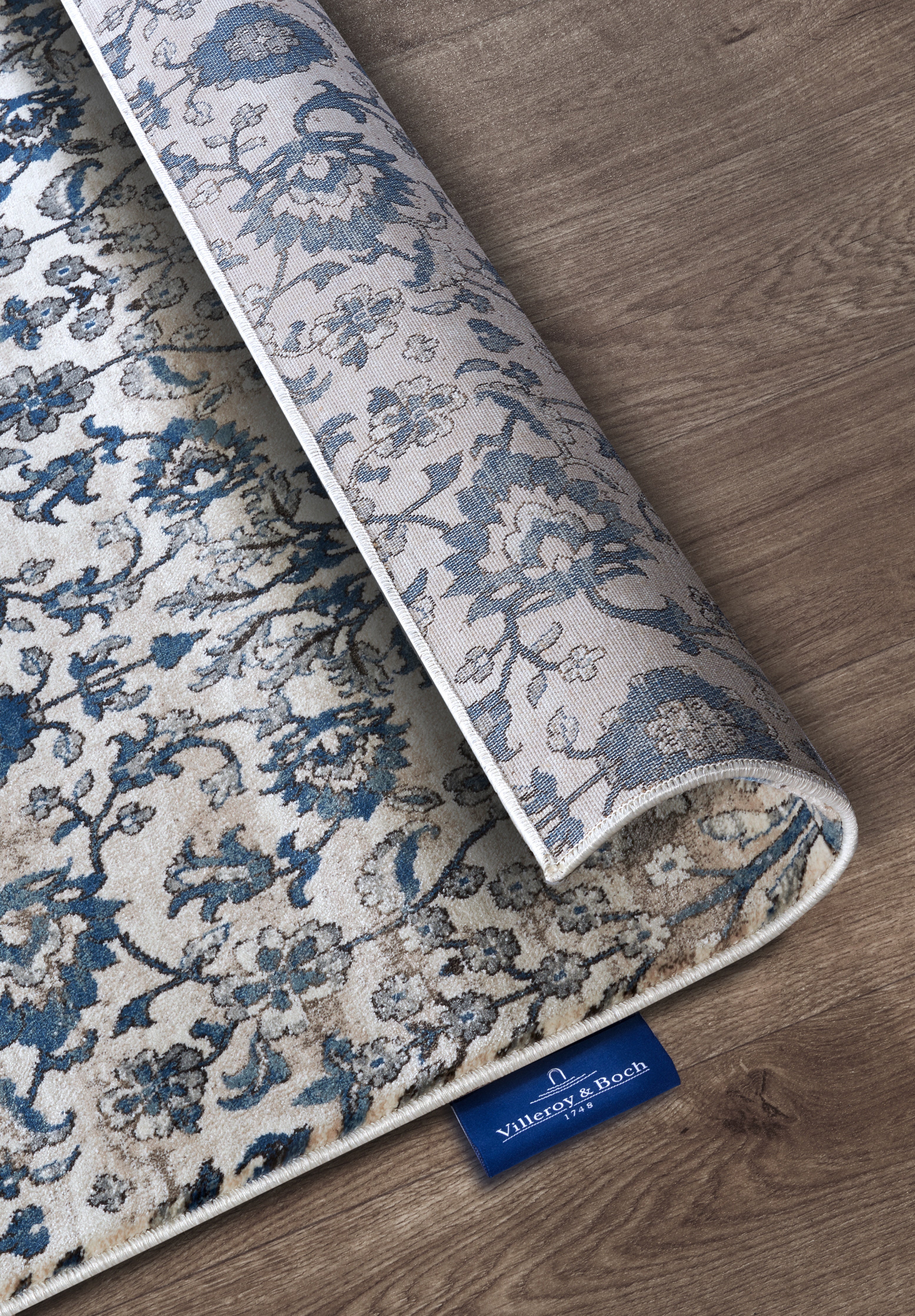 VILLEROY & BOCH 106120 ORIENTALSK TÆPPE, ERNEST CREME-BLÅ