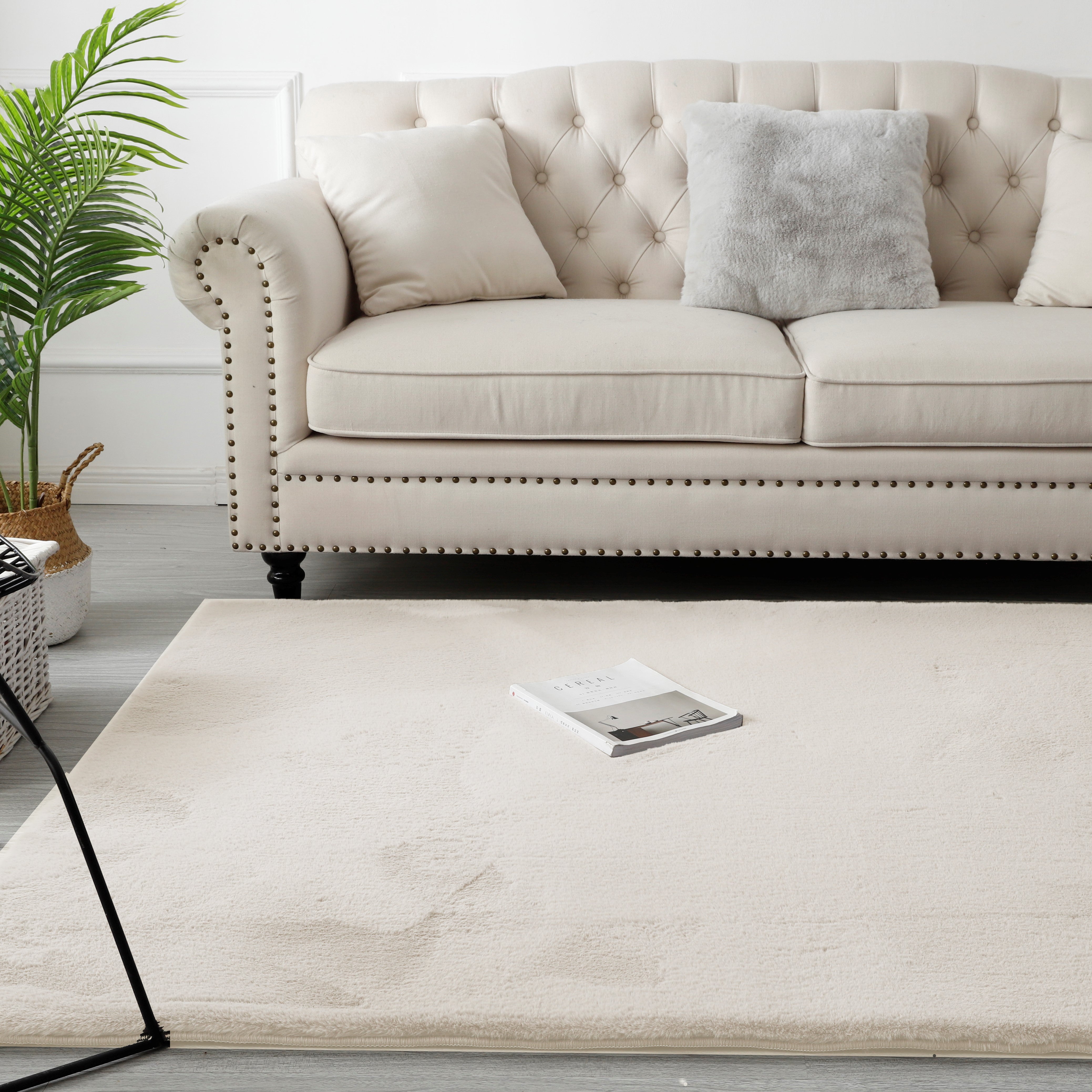 SOFT TOUCH DELUXE PELSTÆPPE, 900 CREME