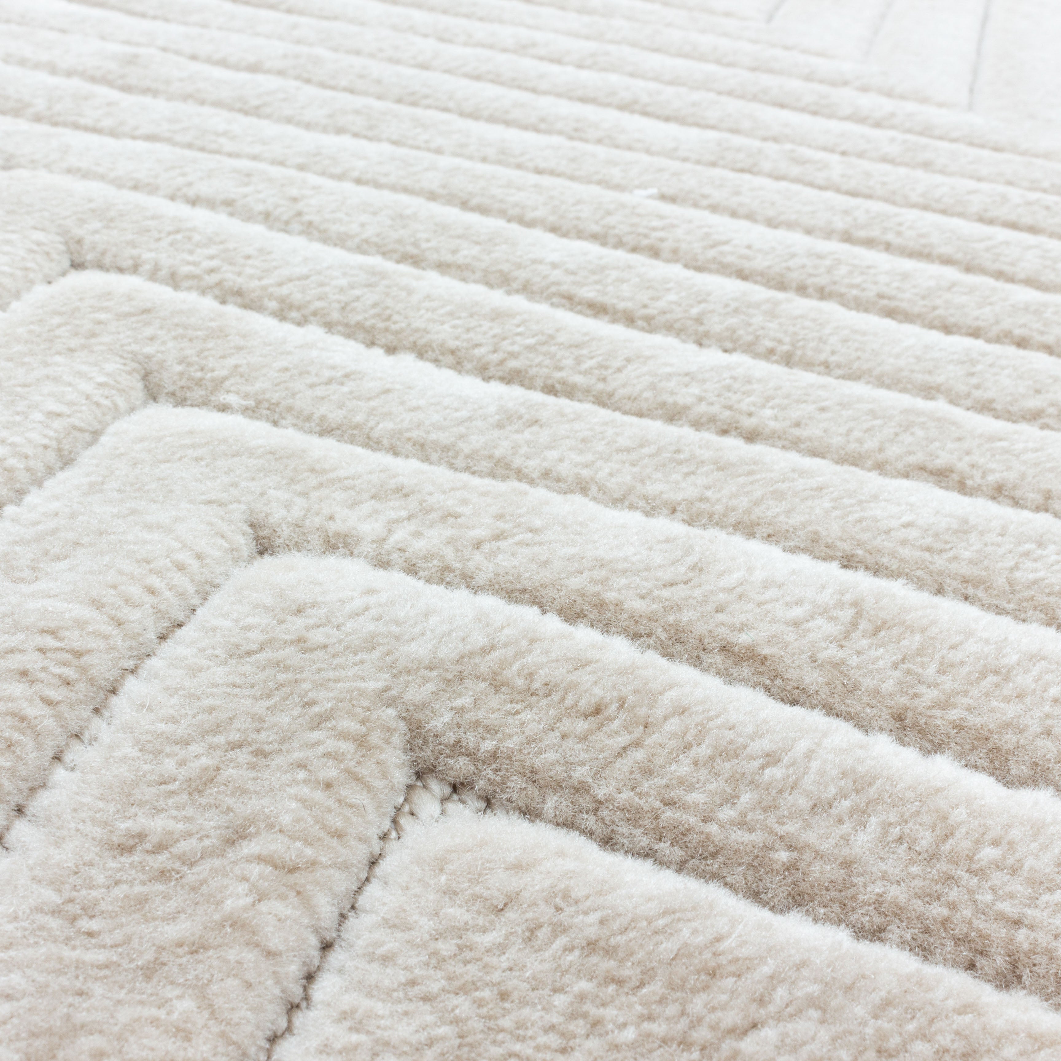 MODERNE TÆPPE TUFFY, 135 BEIGE