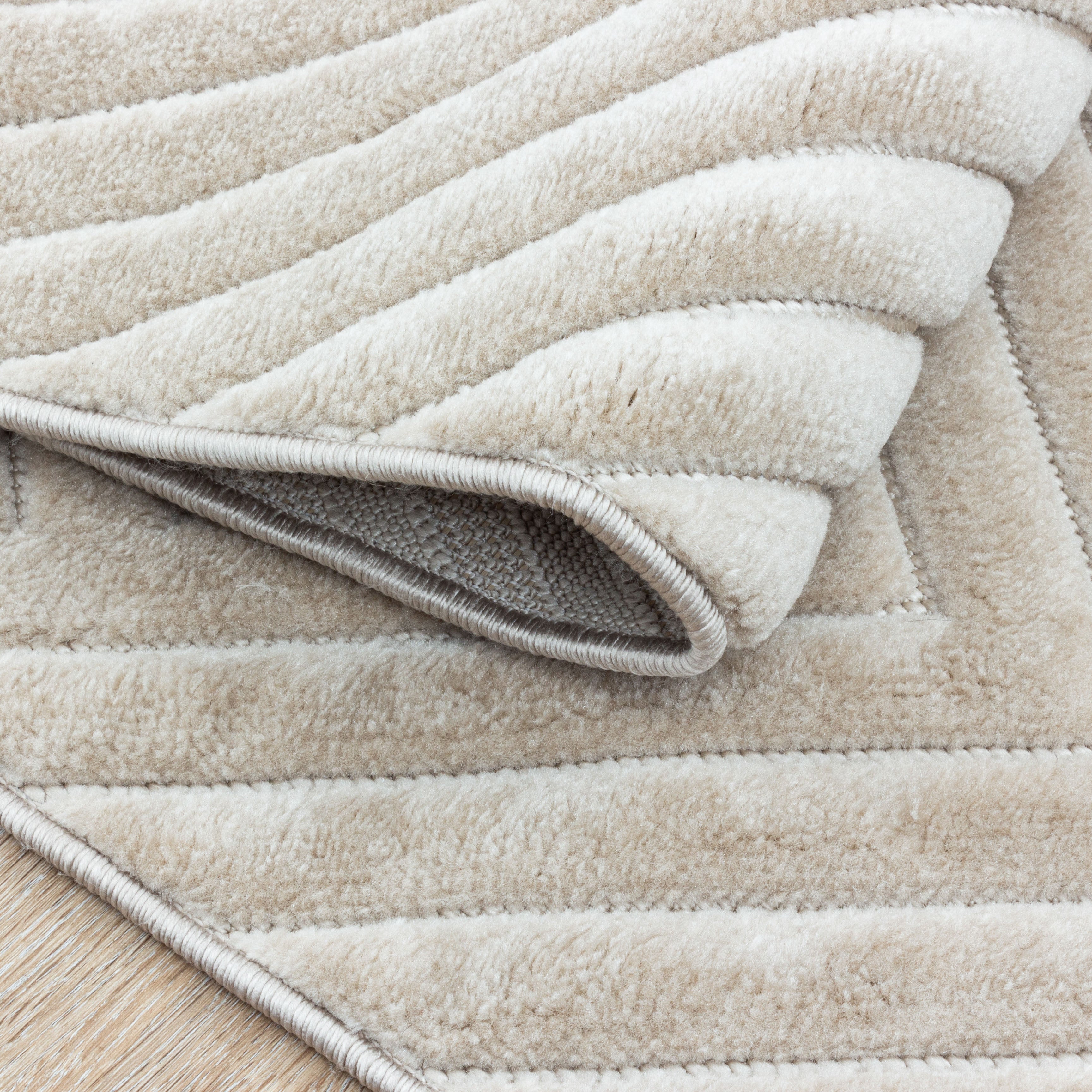 MODERNE TÆPPE TUFFY, 135 BEIGE